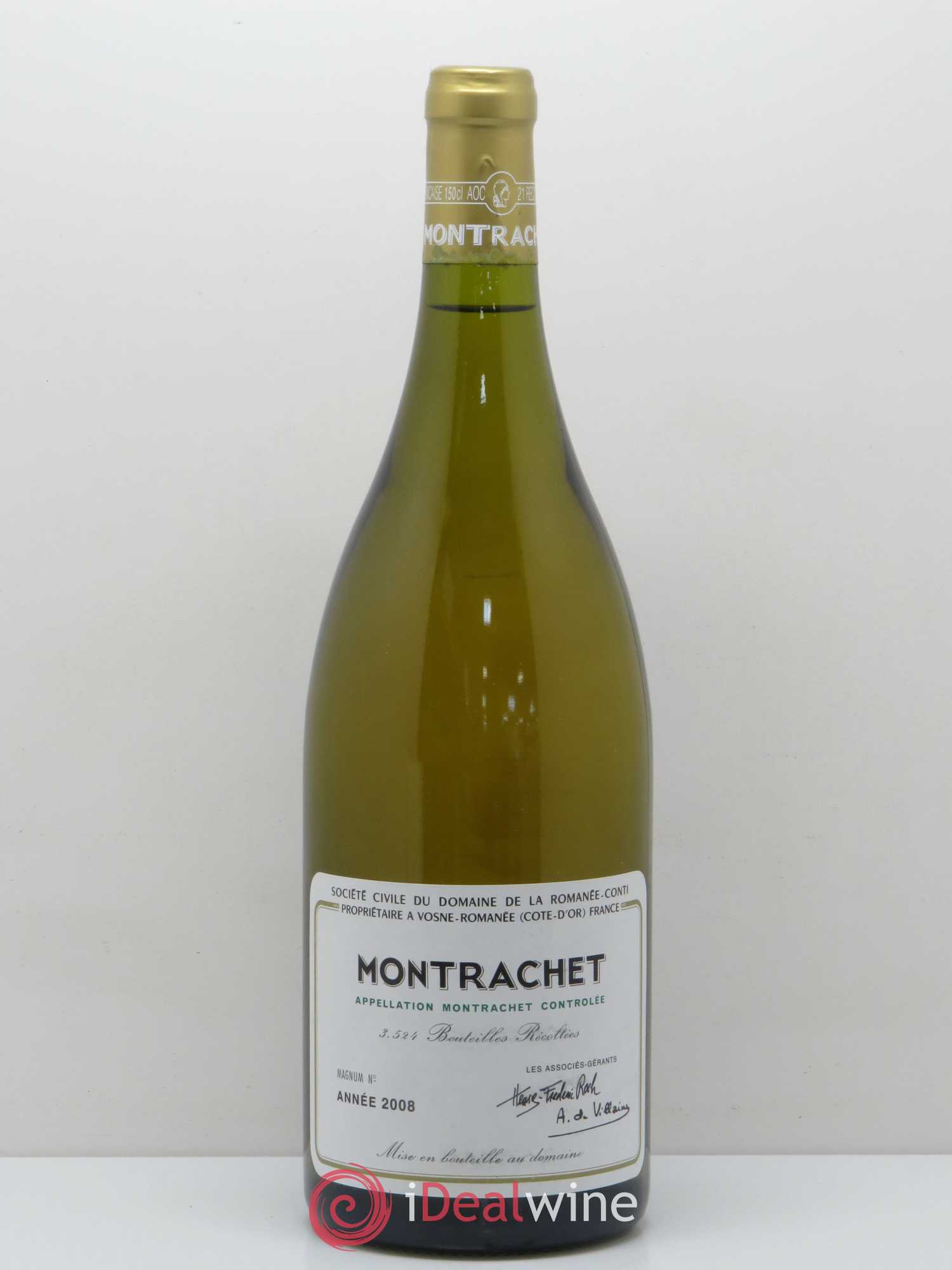 Montrachet Grand Cru Domaine de la Romanée-Conti 2008 - Lot de 1 magnum - 0