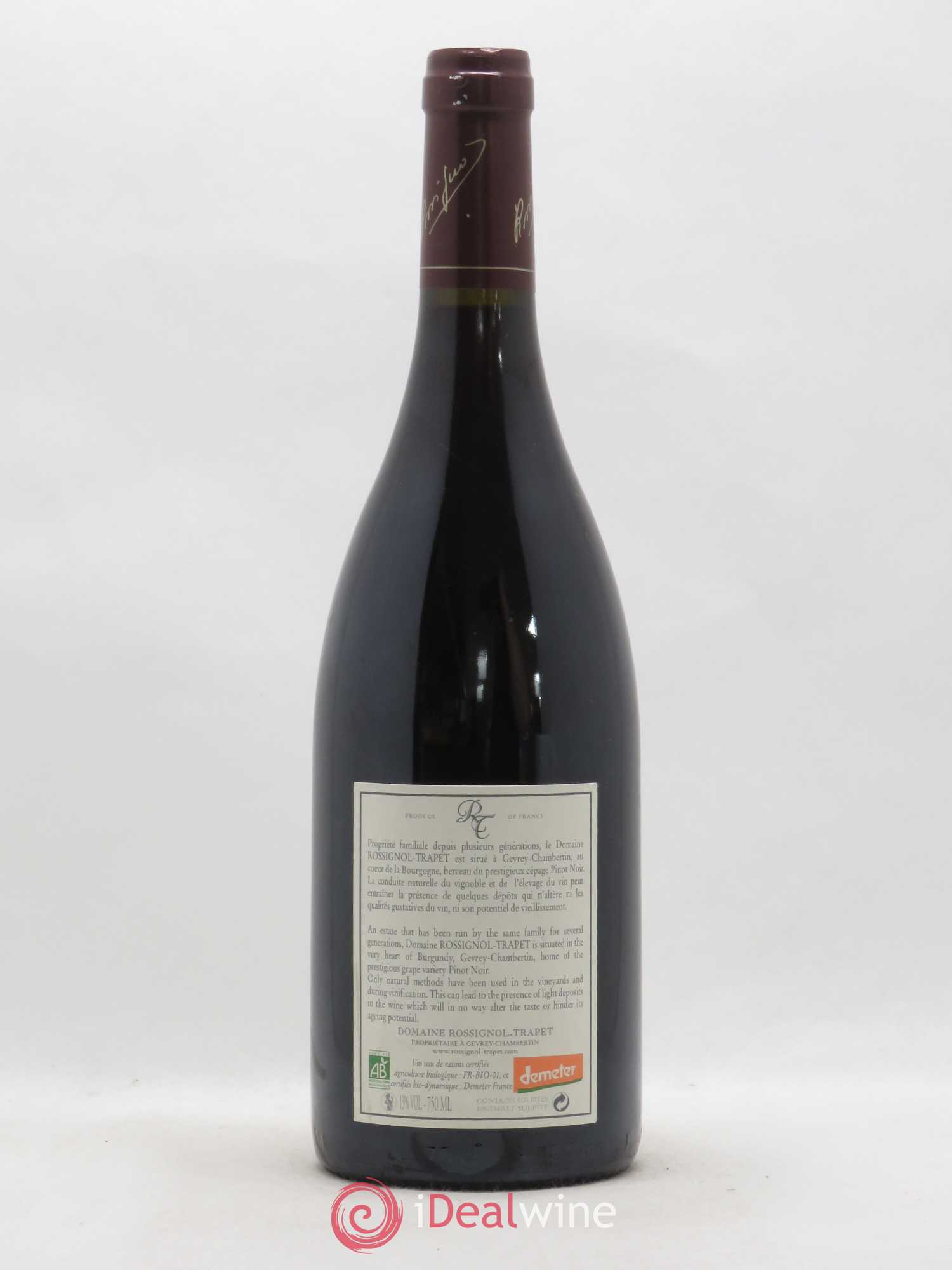 Chambertin Grand Cru Rossignol-Trapet (Domaine) 2009 - Lot de 1 bouteille - 1