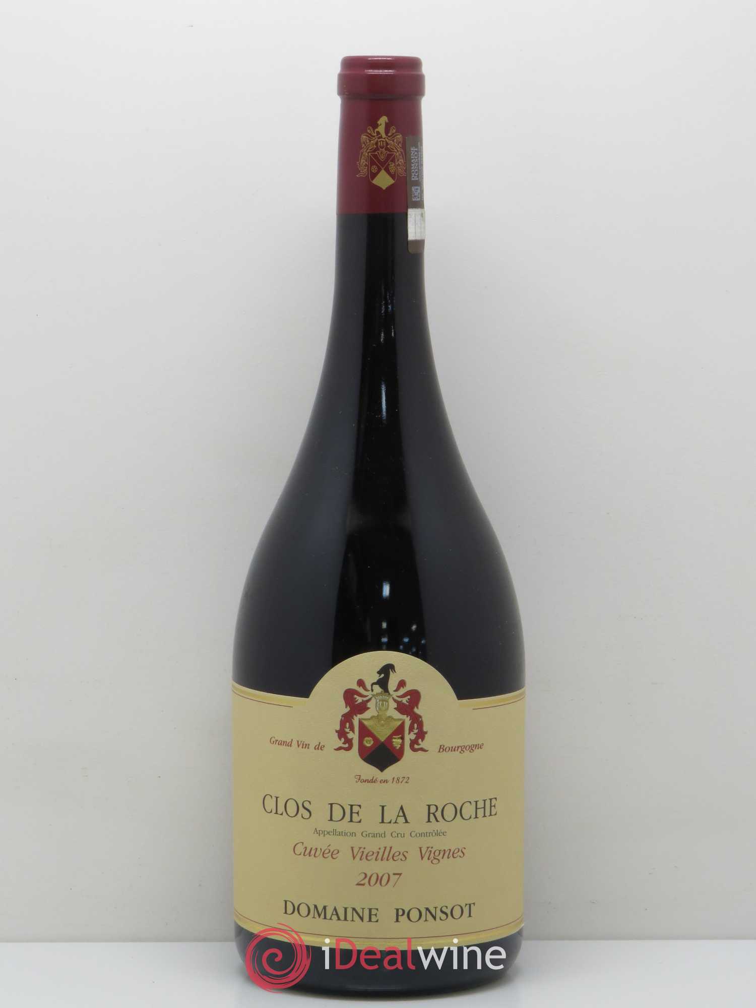 Clos de la Roche Grand Cru Vieilles Vignes Ponsot (Domaine) 2007 - Lot de 1 magnum - 0