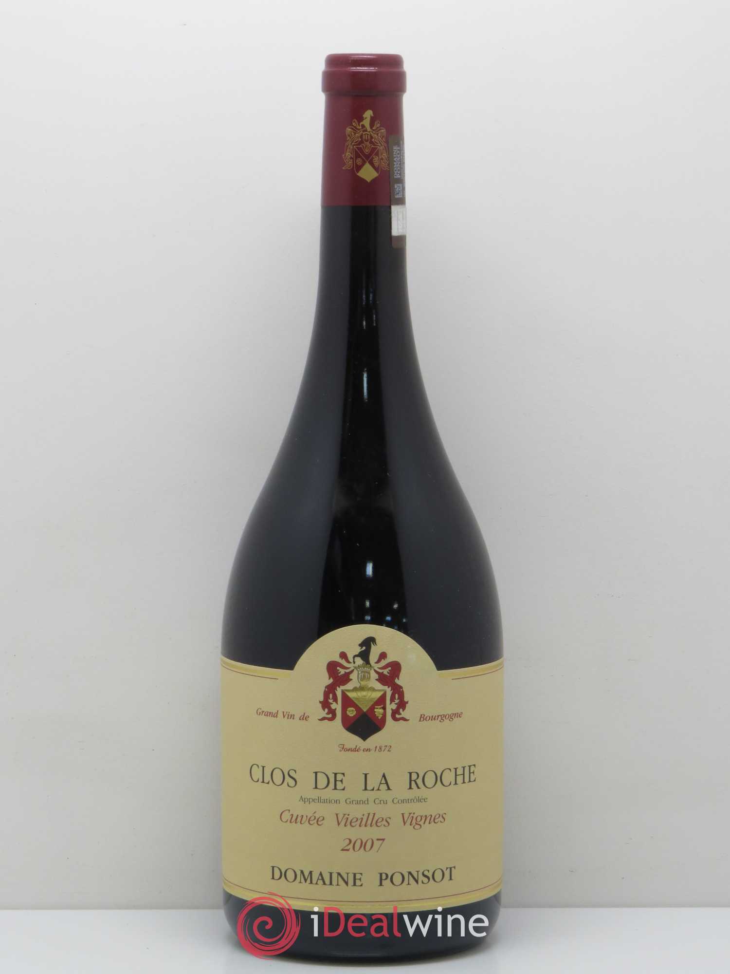 Clos de la Roche Grand Cru Vieilles Vignes Ponsot (Domaine) 2007 - Lot de 1 magnum - 0