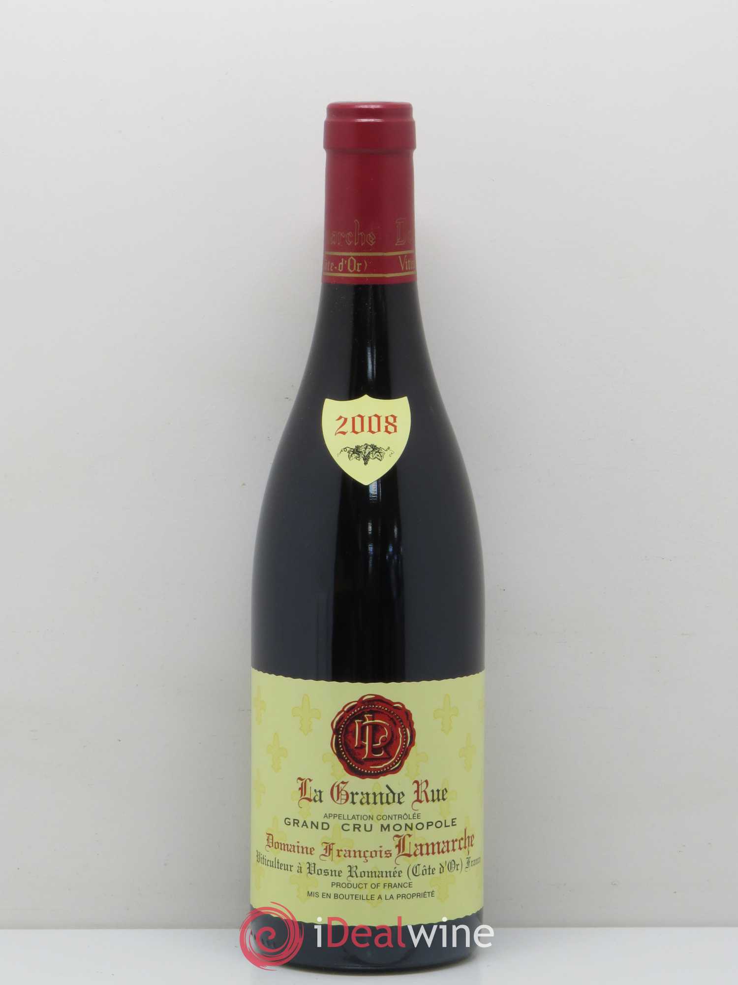 La Grande Rue Grand Cru Lamarche (Domaine) 2008 - Lot de 1 bouteille - 0