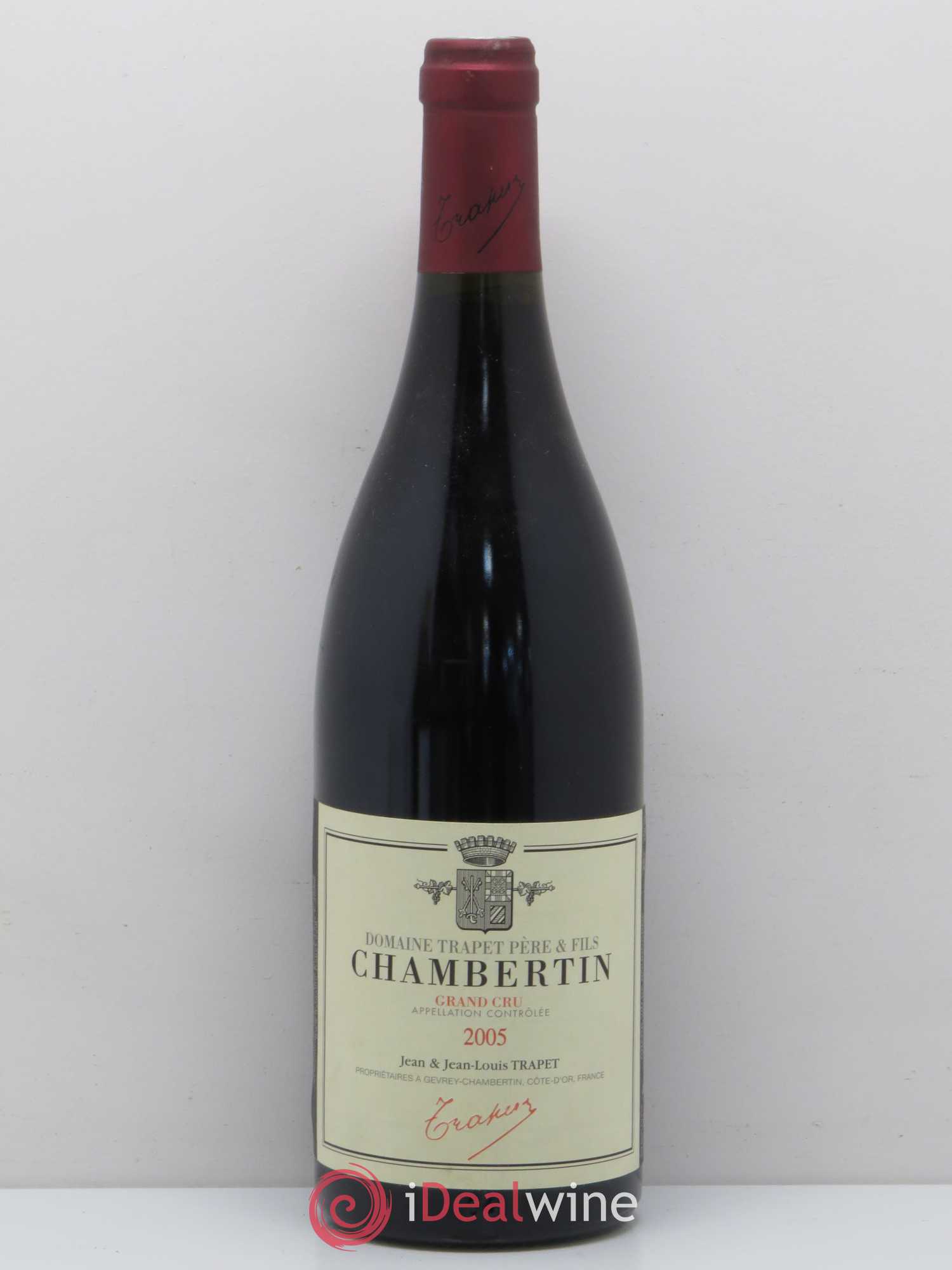 Chambertin Grand Cru Domaine Trapet 2005 - Lot de 1 bouteille - 0
