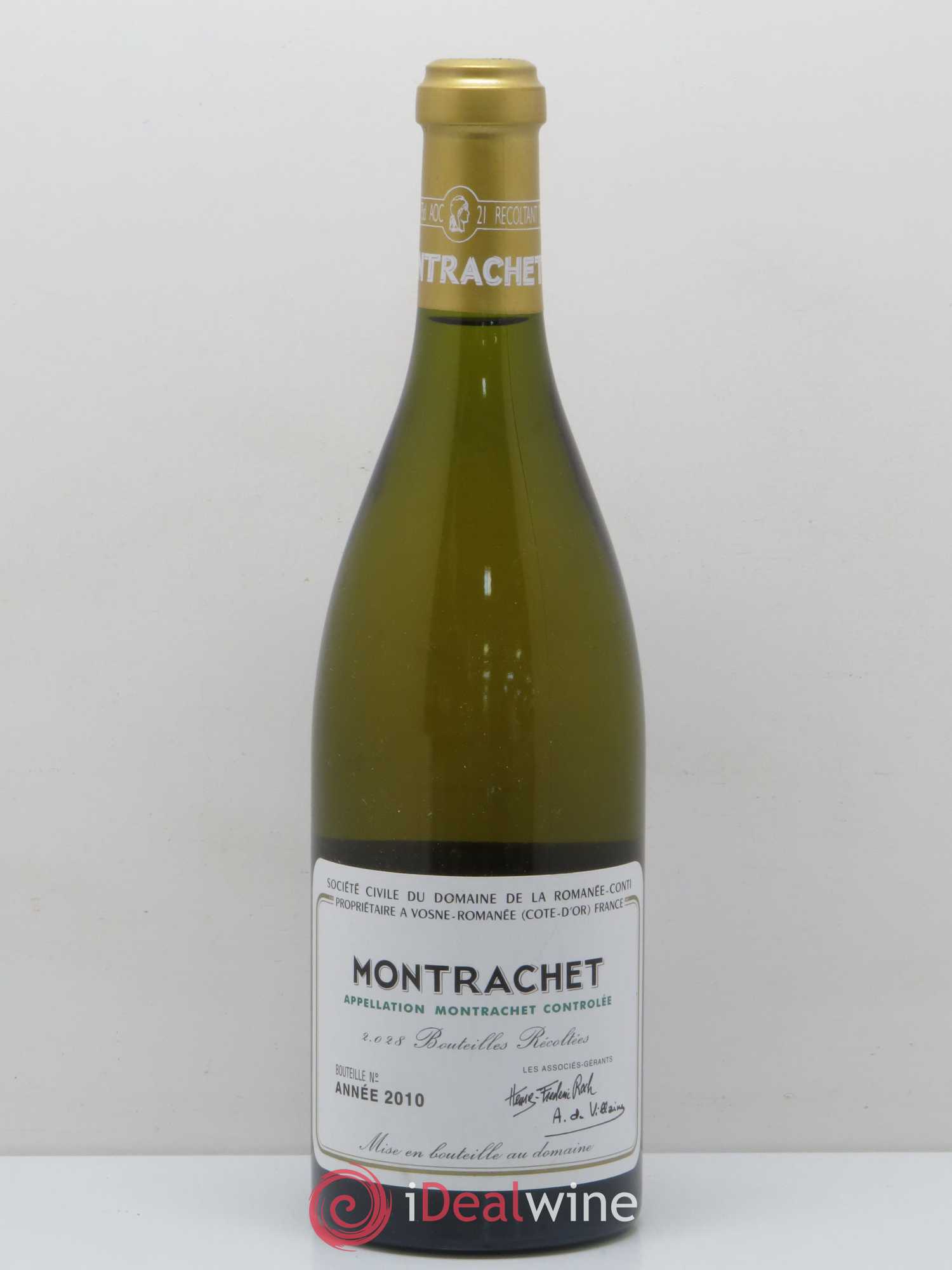 Montrachet Grand Cru Domaine de la Romanée-Conti 2010 - Lot de 1 bouteille - 0