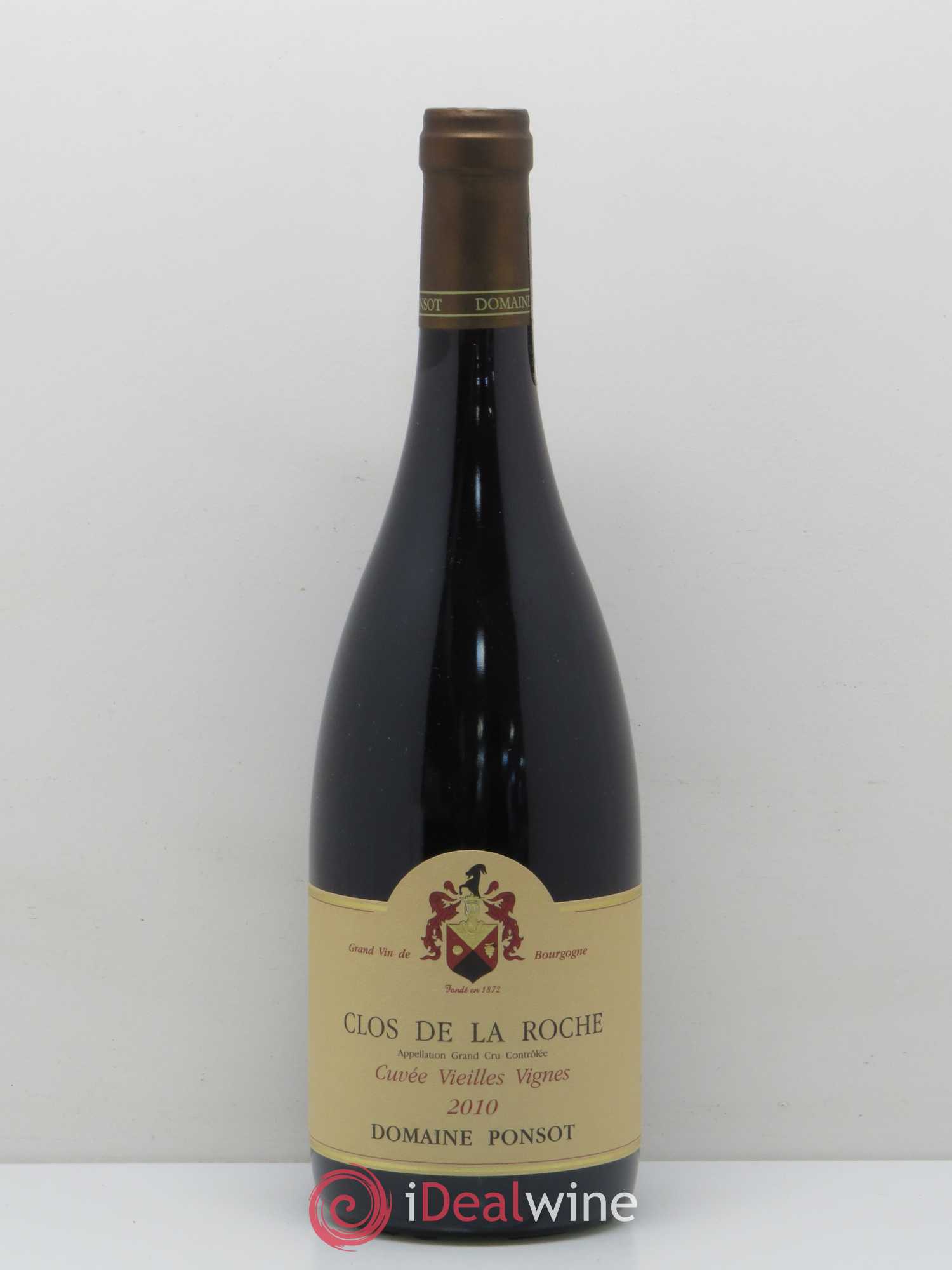 Clos de la Roche Grand Cru Vieilles Vignes Ponsot (Domaine) 2010 - Lot de 1 bouteille - 0