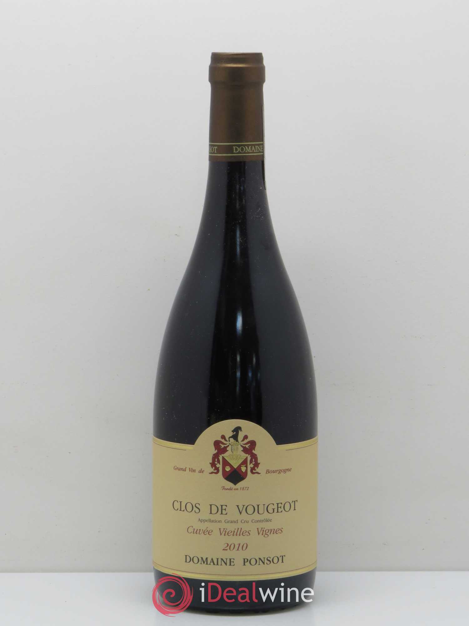Clos de Vougeot Grand Cru Ponsot (Domaine) 2010 - Lot de 1 bouteille - 0