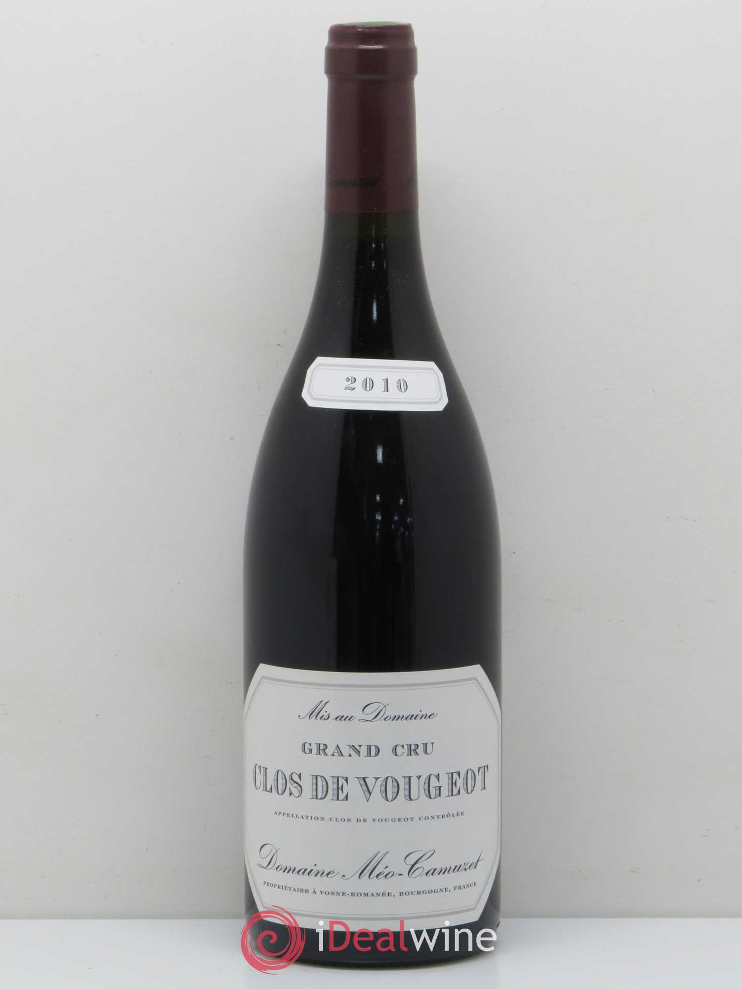 Clos de Vougeot Grand Cru Méo-Camuzet (Domaine) 2010 - Lot de 1 bouteille - 0