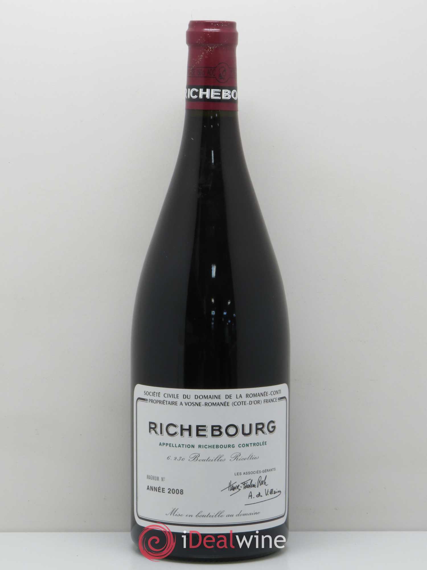Richebourg Grand Cru Domaine de la Romanée-Conti 2008 - Lot de 1 magnum - 0
