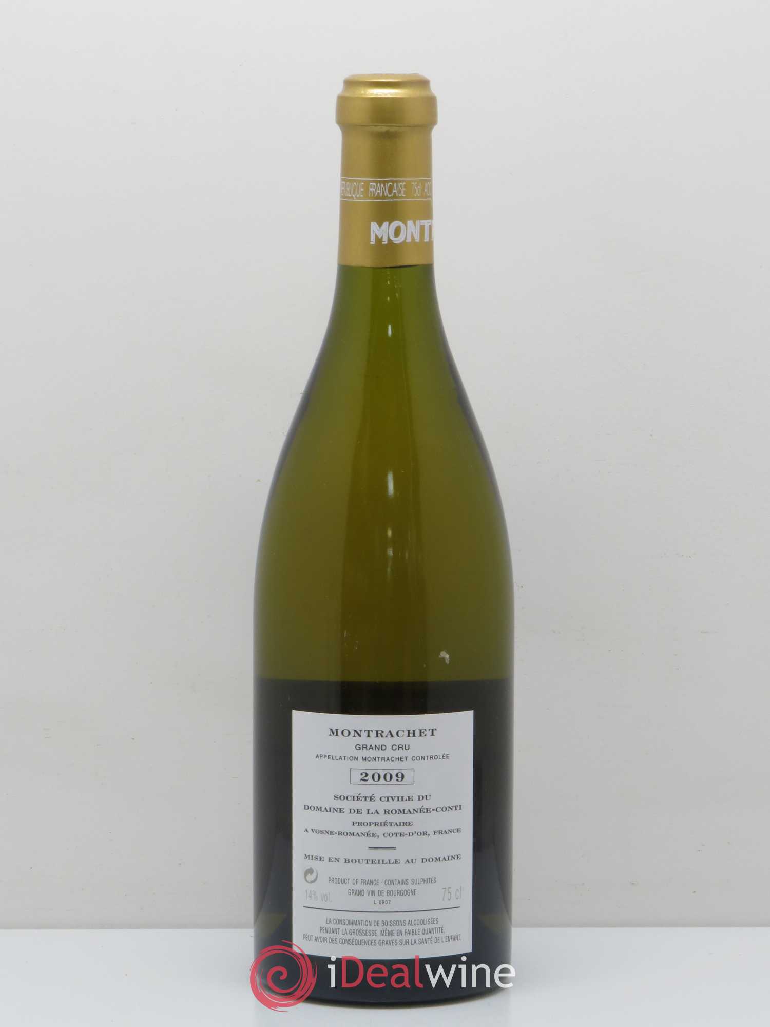 Montrachet Grand Cru Domaine de la Romanée-Conti 2009 - Lot de 1 bouteille - 1