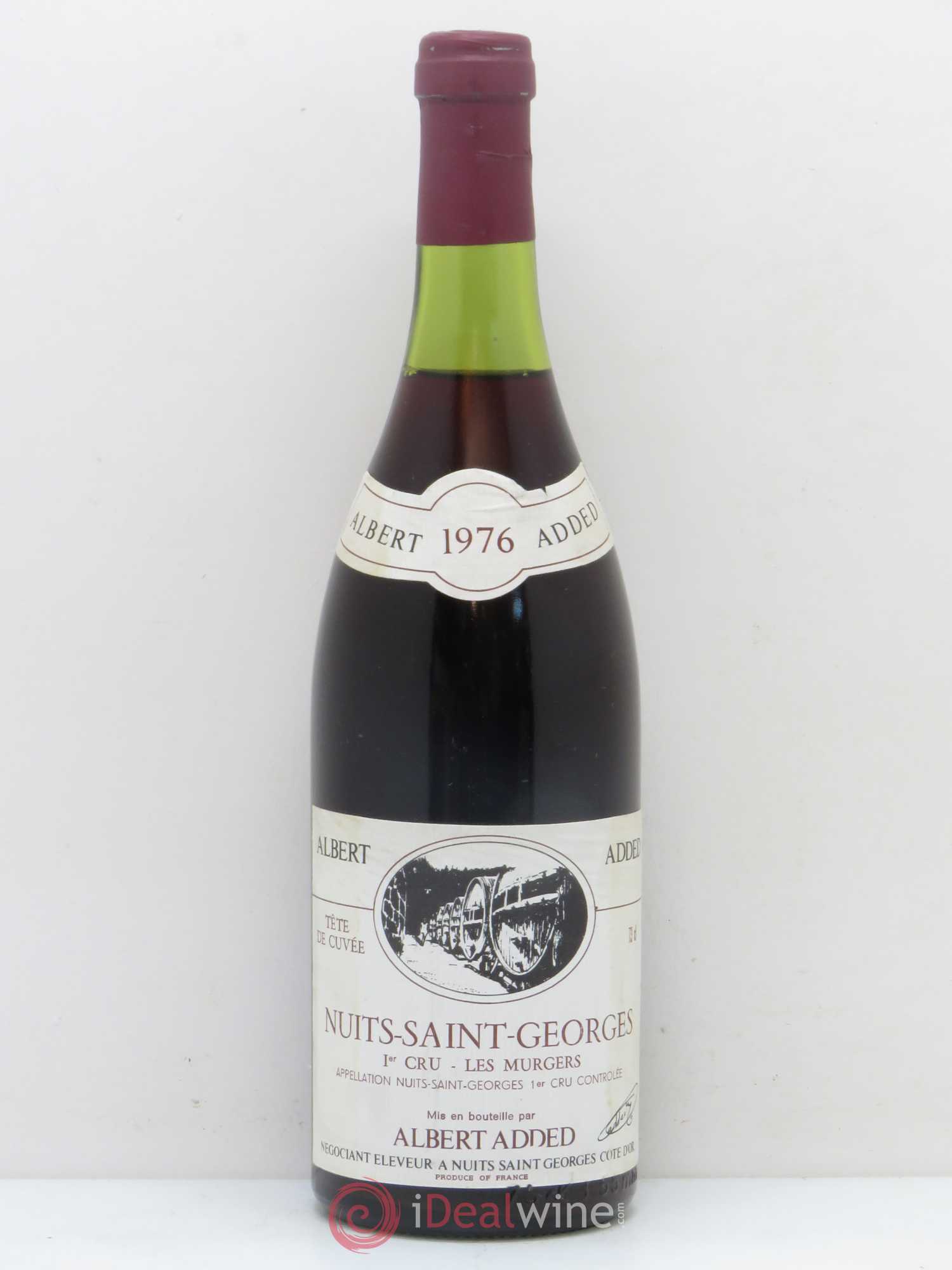 Nuits-Saint-Georges 1er Cru Les Murgers A. Added 1976 - Posten von 1 Flasche - 0