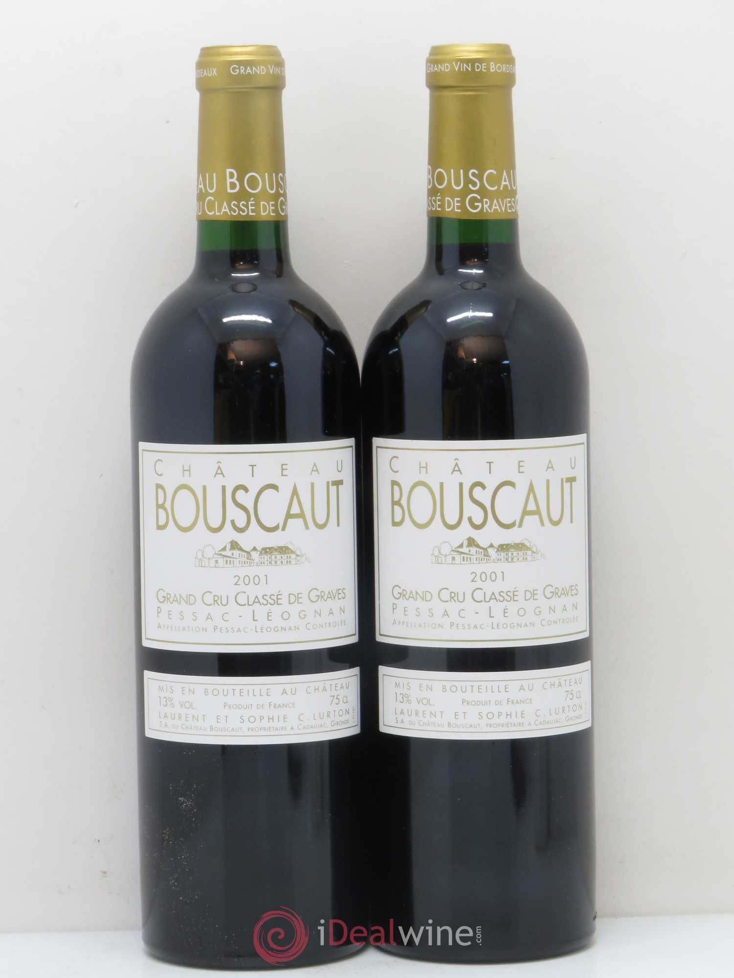 Château Bouscaut Cru Classé de Graves 2001 - Lot de 5 bouteilles - 2