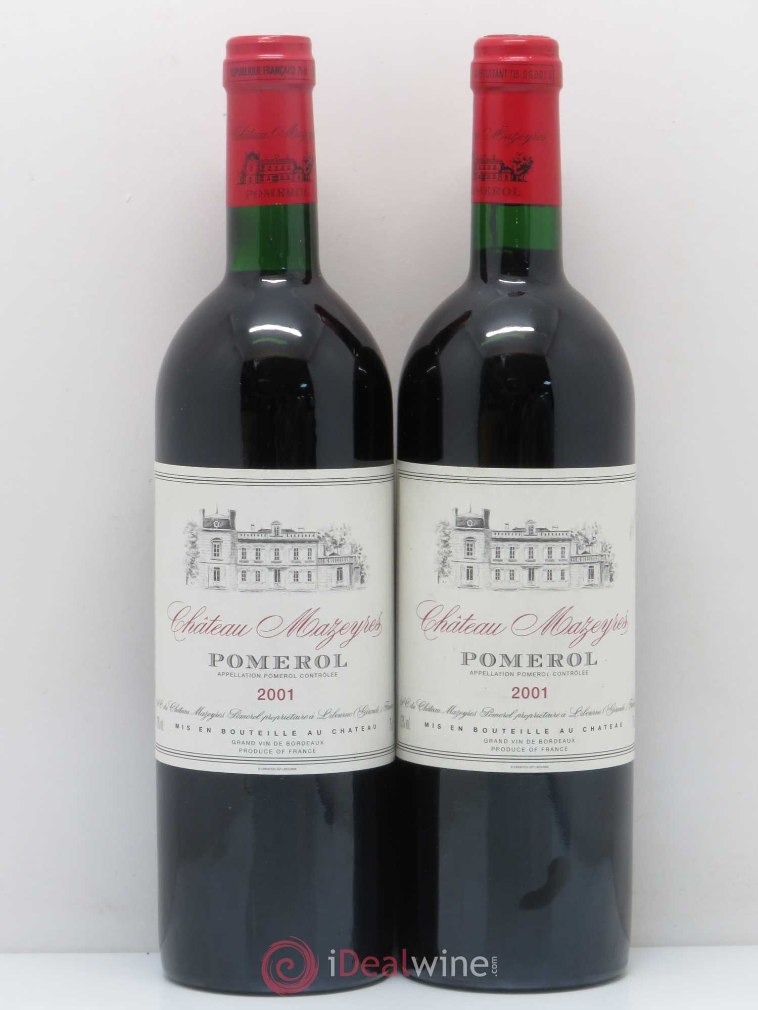 Château Mazeyres 2001 - Lot de 2 bouteilles - 0