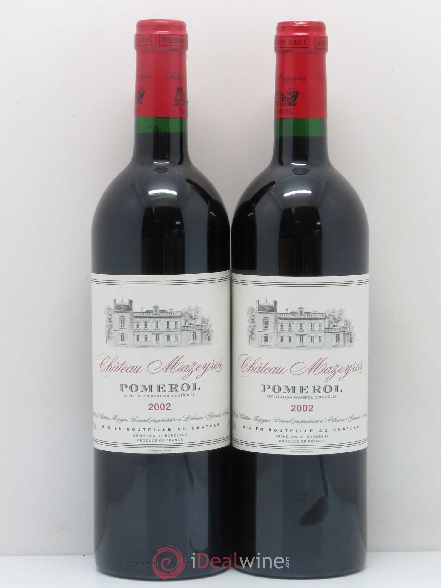 Château Mazeyres 2002 - Lot de 2 bouteilles - 0