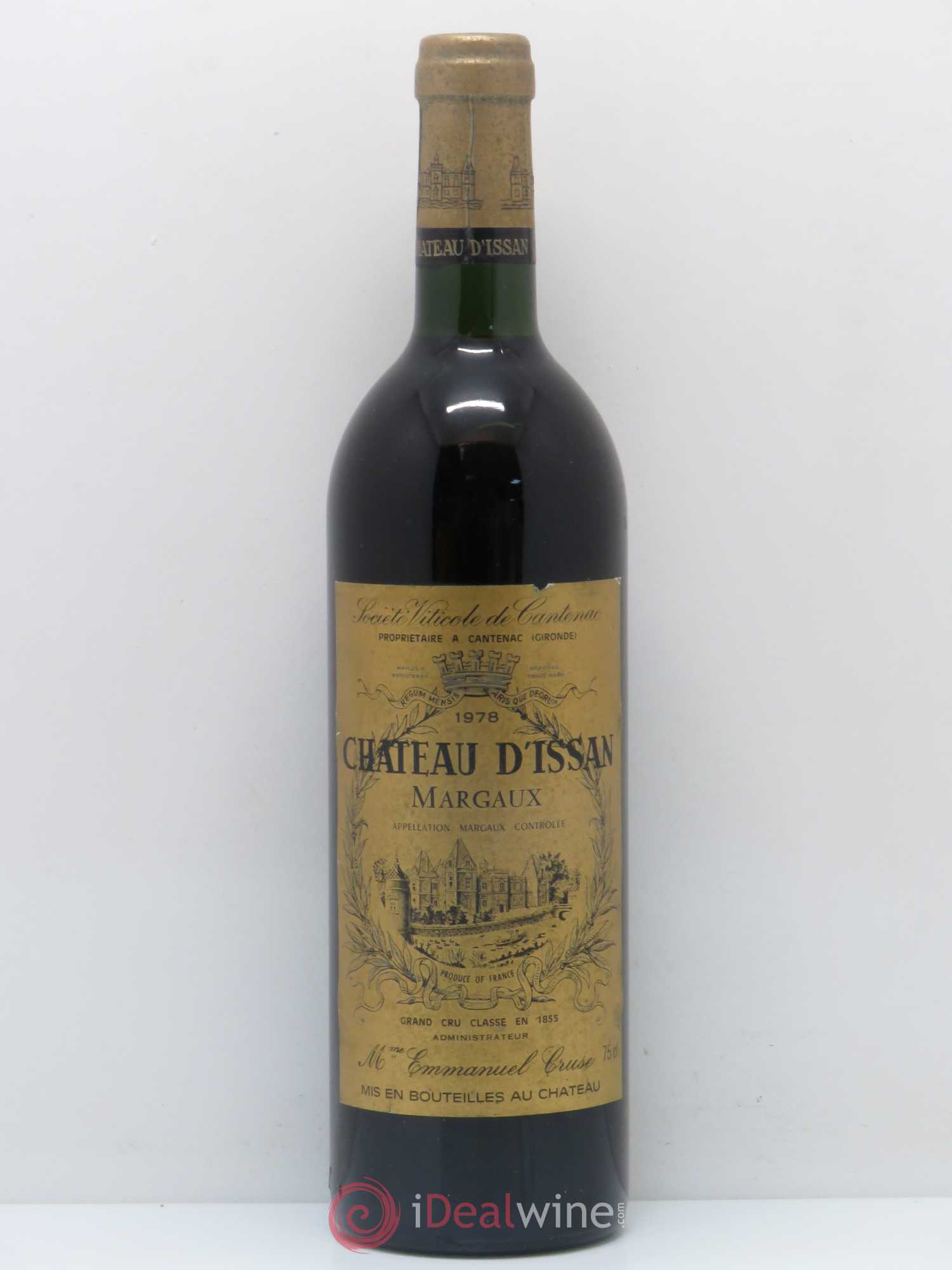 Château d'Issan 3ème Grand Cru Classé 1978 - Lot de 1 bouteille - 0