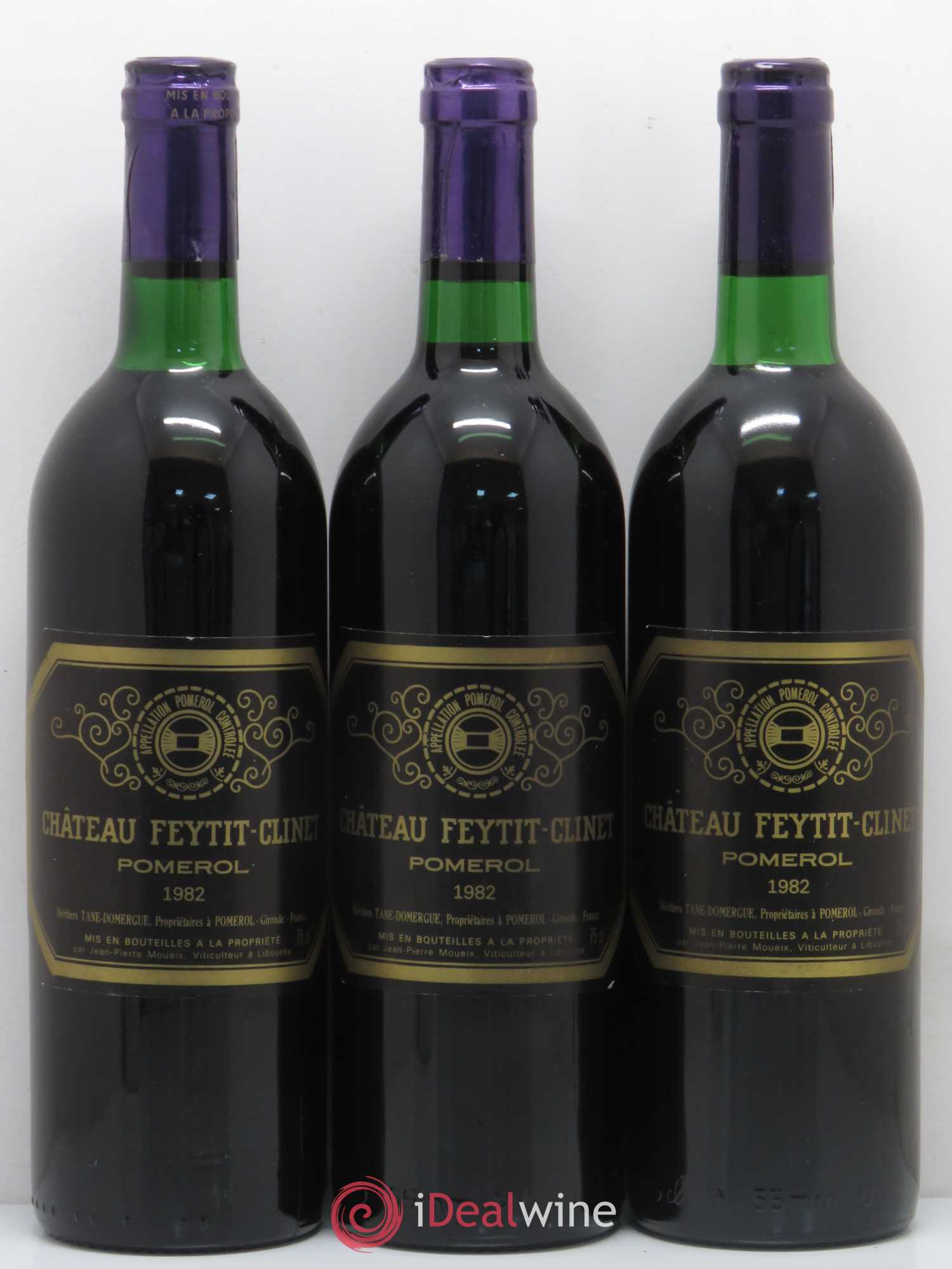 Château Feytit-Clinet 1982 - Lot de 3 bouteilles - 0