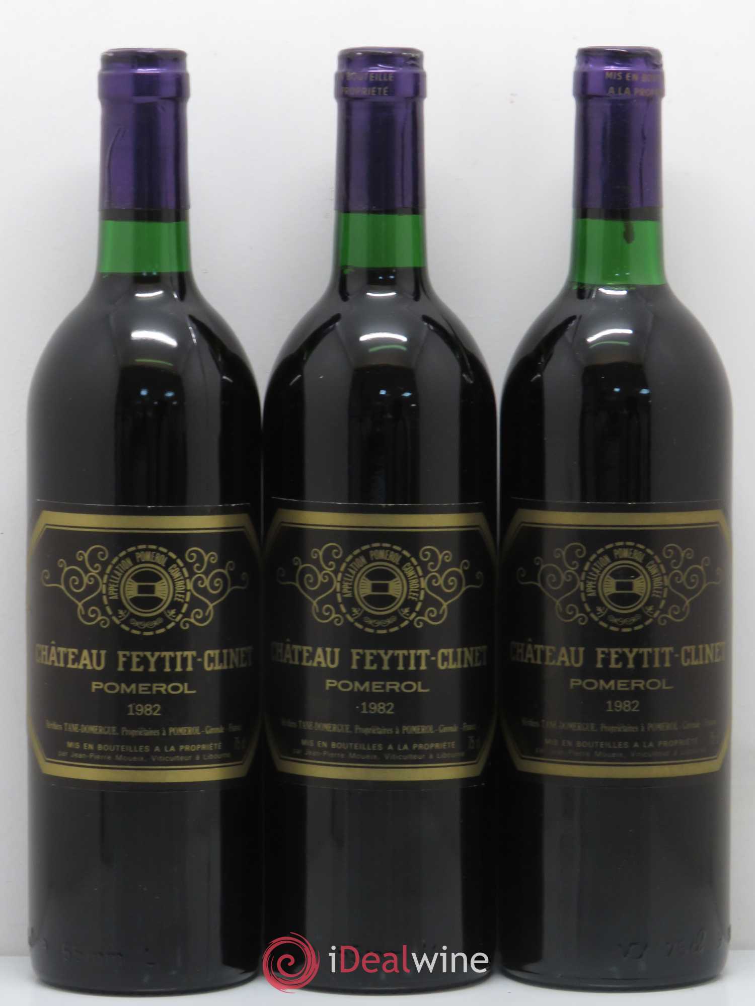 Château Feytit-Clinet 1982 - Lot de 3 bouteilles - 0