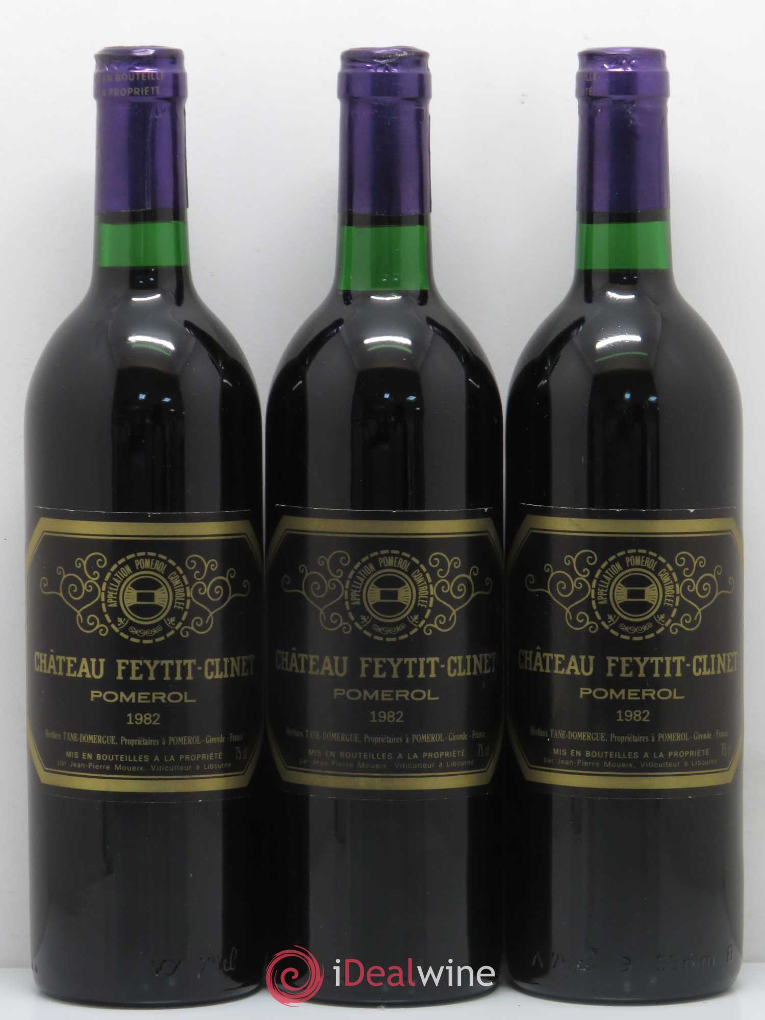 Château Feytit-Clinet 1982 - Lot de 3 bouteilles - 0