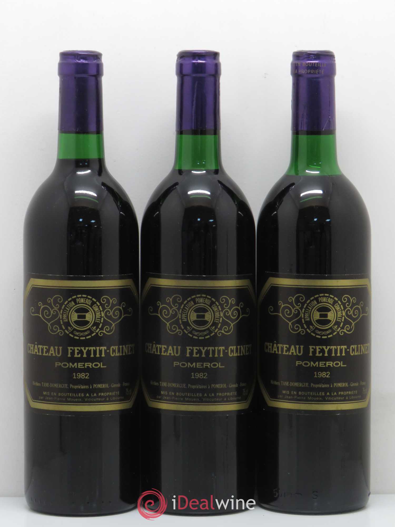 Château Feytit-Clinet 1982 - Lot de 3 bouteilles - 0