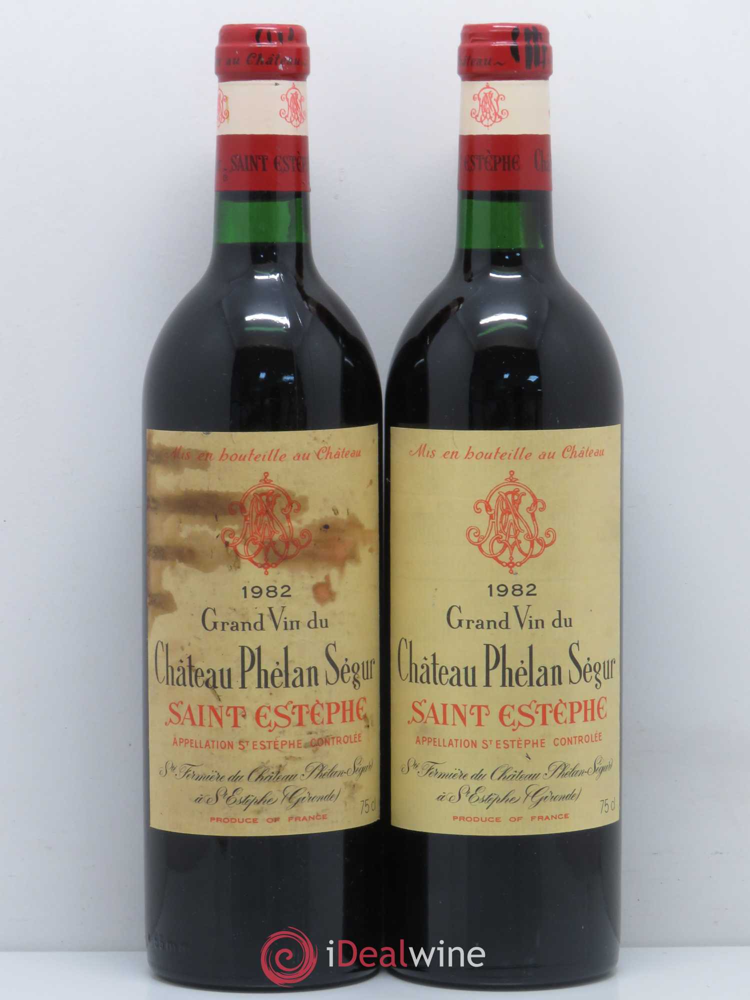 Château Phélan Ségur 1982 - Lot de 2 bouteilles - 0