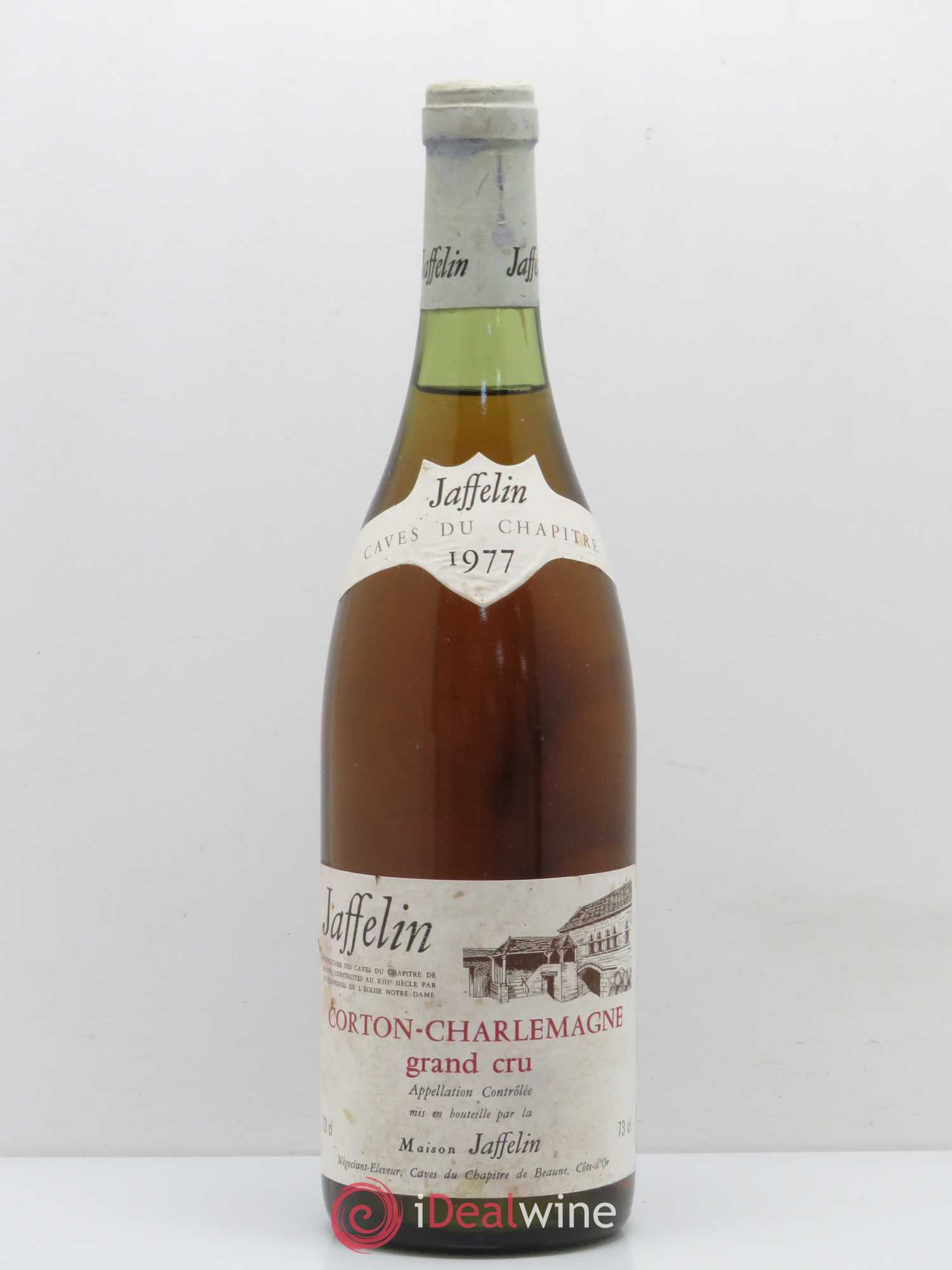 Corton-Charlemagne Grand Cru caves du Chapitre Jaffelin 1977 - Posten von 1 Flasche - 0