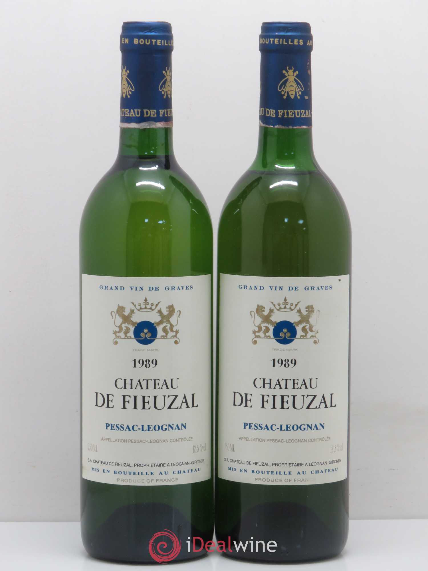 Château de Fieuzal 1989 - Lot de 2 bouteilles - 0