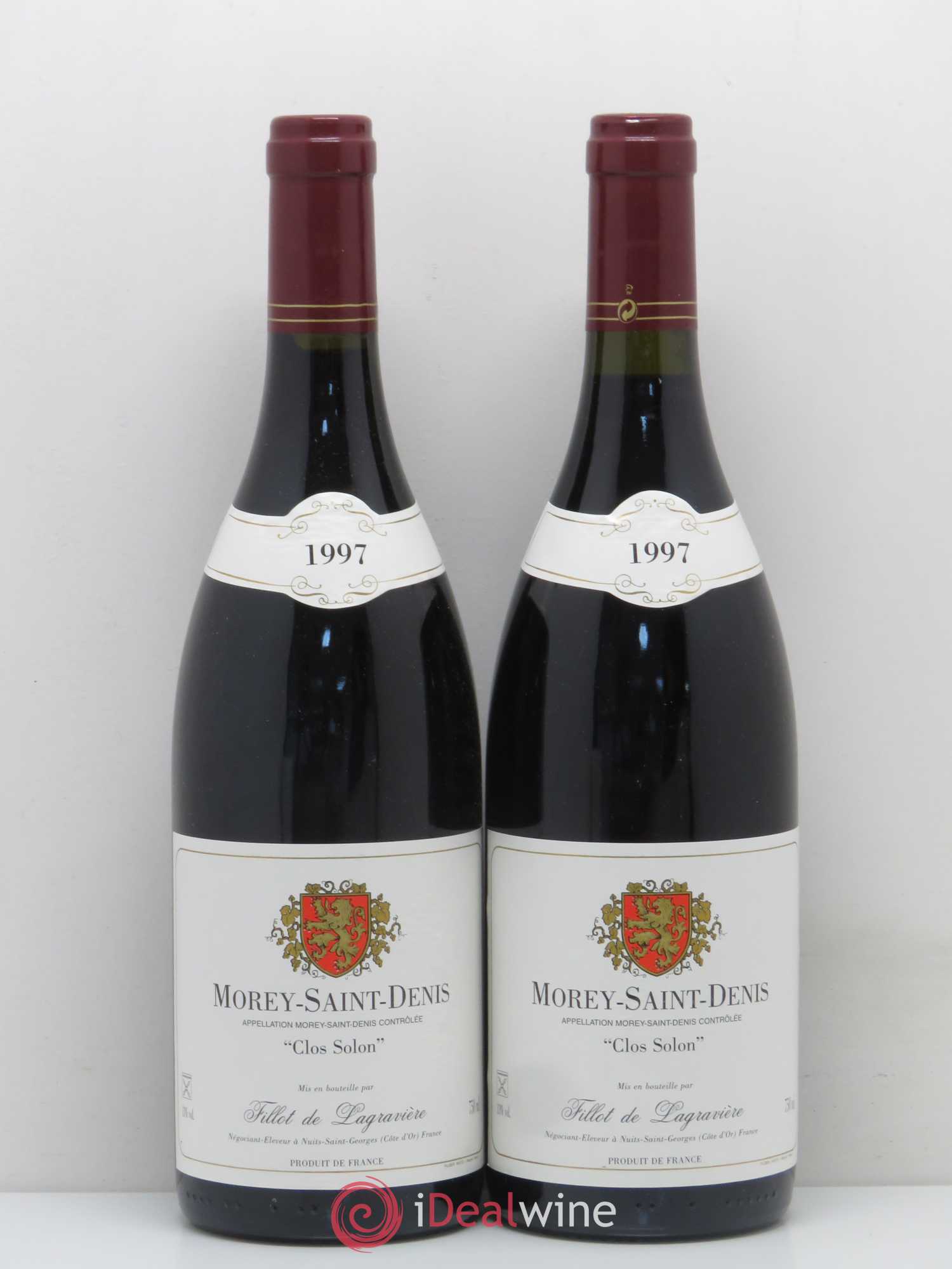 Morey-Saint-Denis Clos Solon Fillot de Lagraviere 1997 - Posten von 2 Flaschen - 0