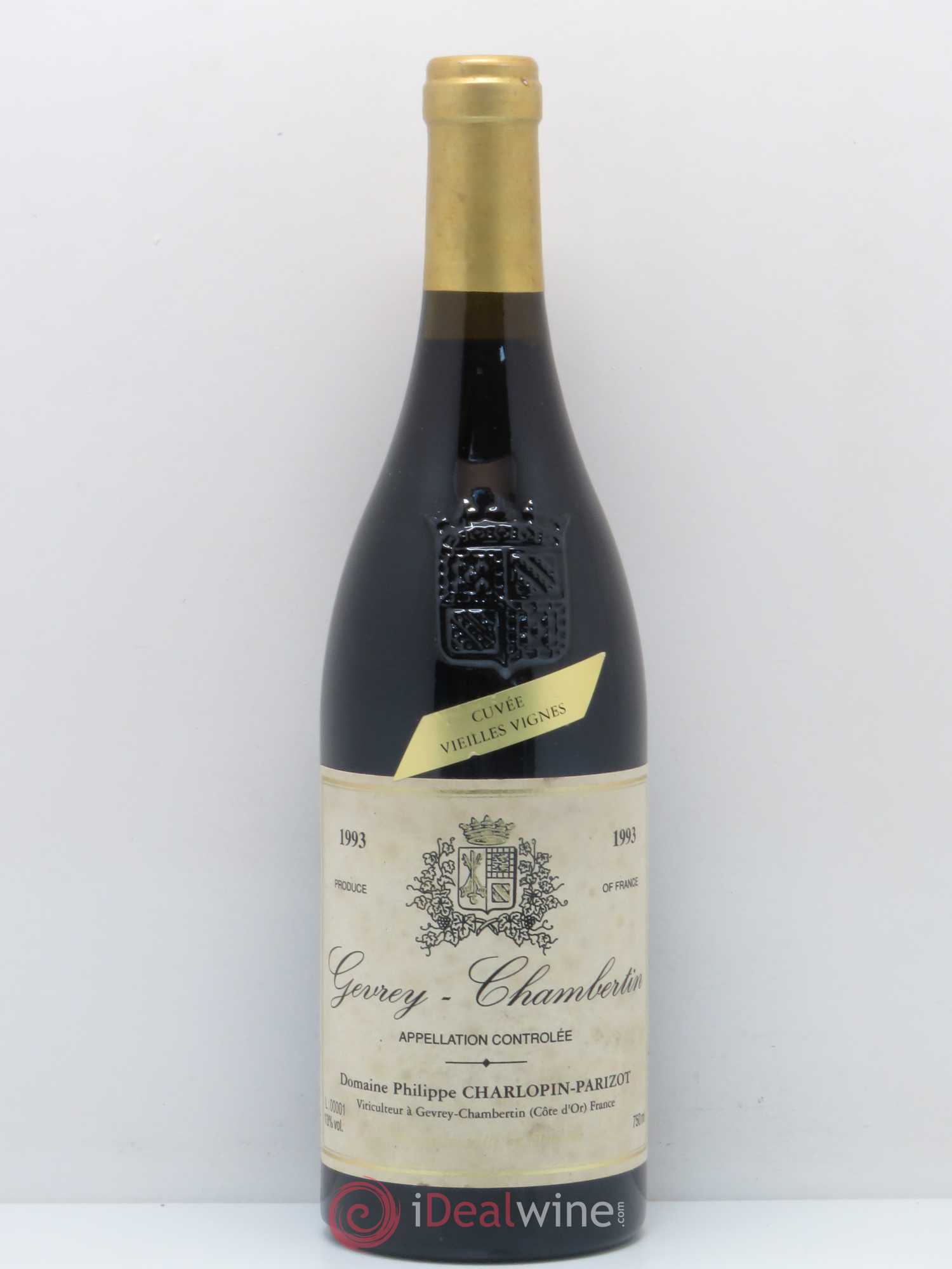 Gevrey-Chambertin Philippe Charlopin Parizot Cuvée Vieilles Vignes 1993 - Posten von 1 Flasche - 0