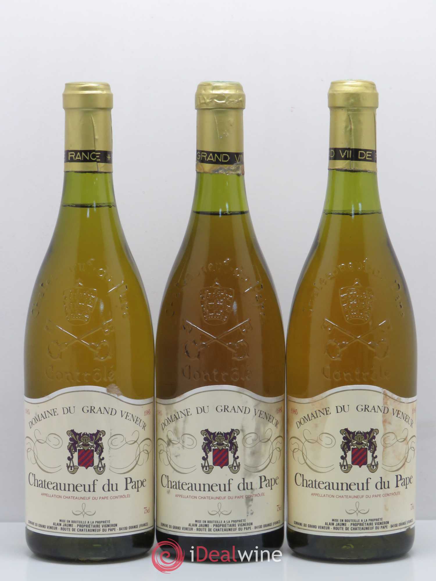 Châteauneuf-du-Pape Domaine Grand Veneur 1985 - Lot de 3 bouteilles - 0