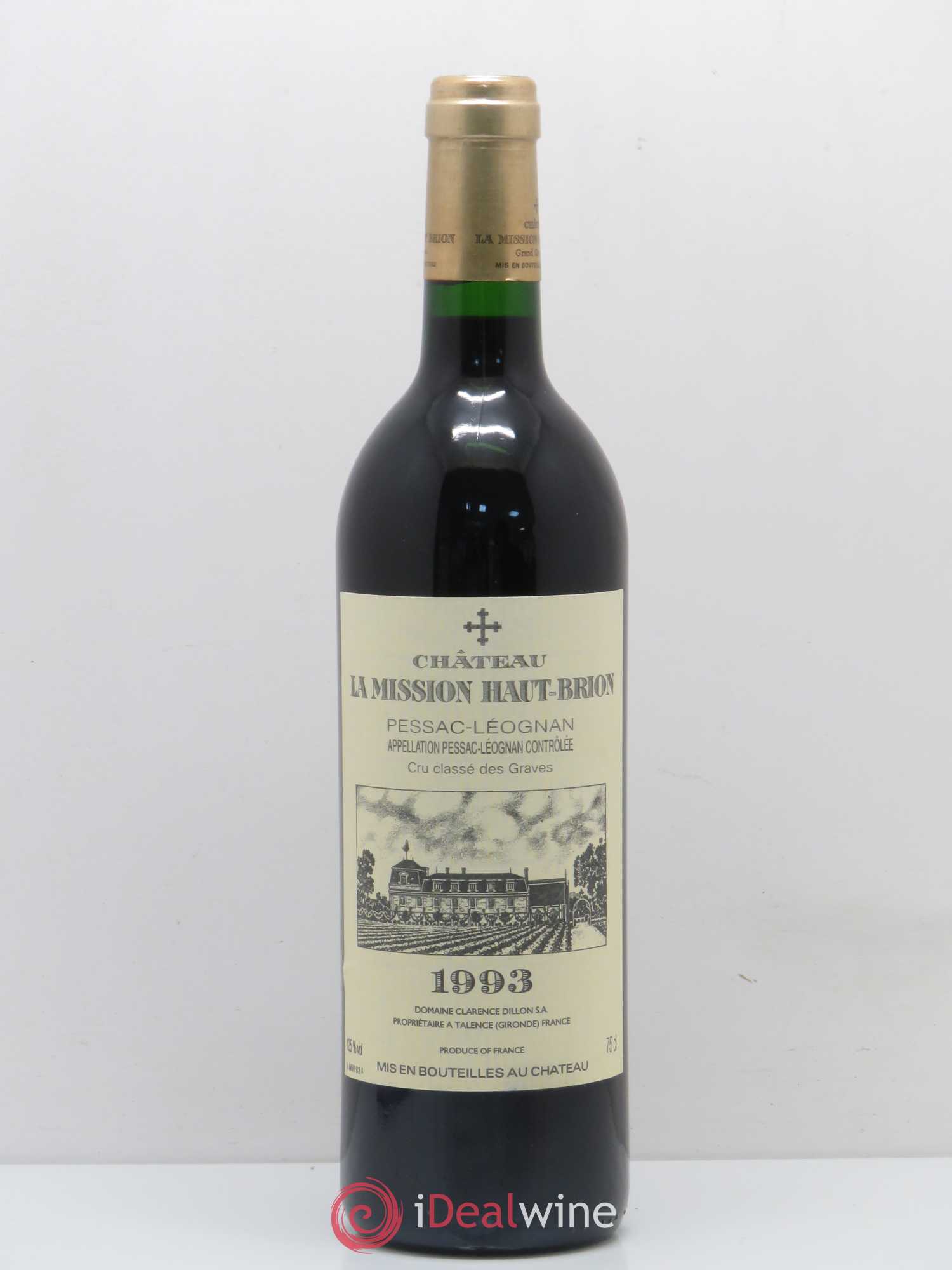 Château la Mission Haut-Brion Cru Classé de Graves 1993 - Lot de 1 bouteille - 0