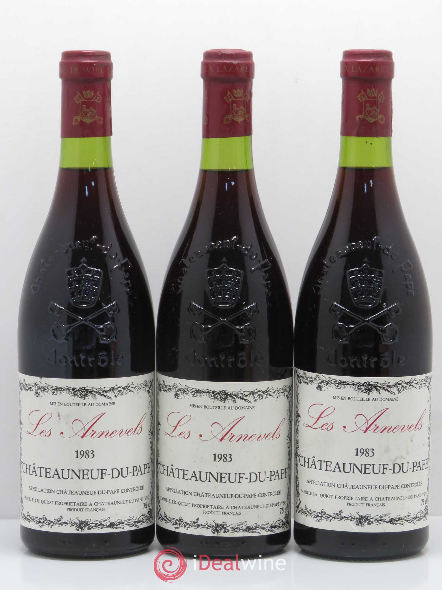 Châteauneuf-du-Pape Les Arnevels 1983 - Posten von 3 Flaschen - 0