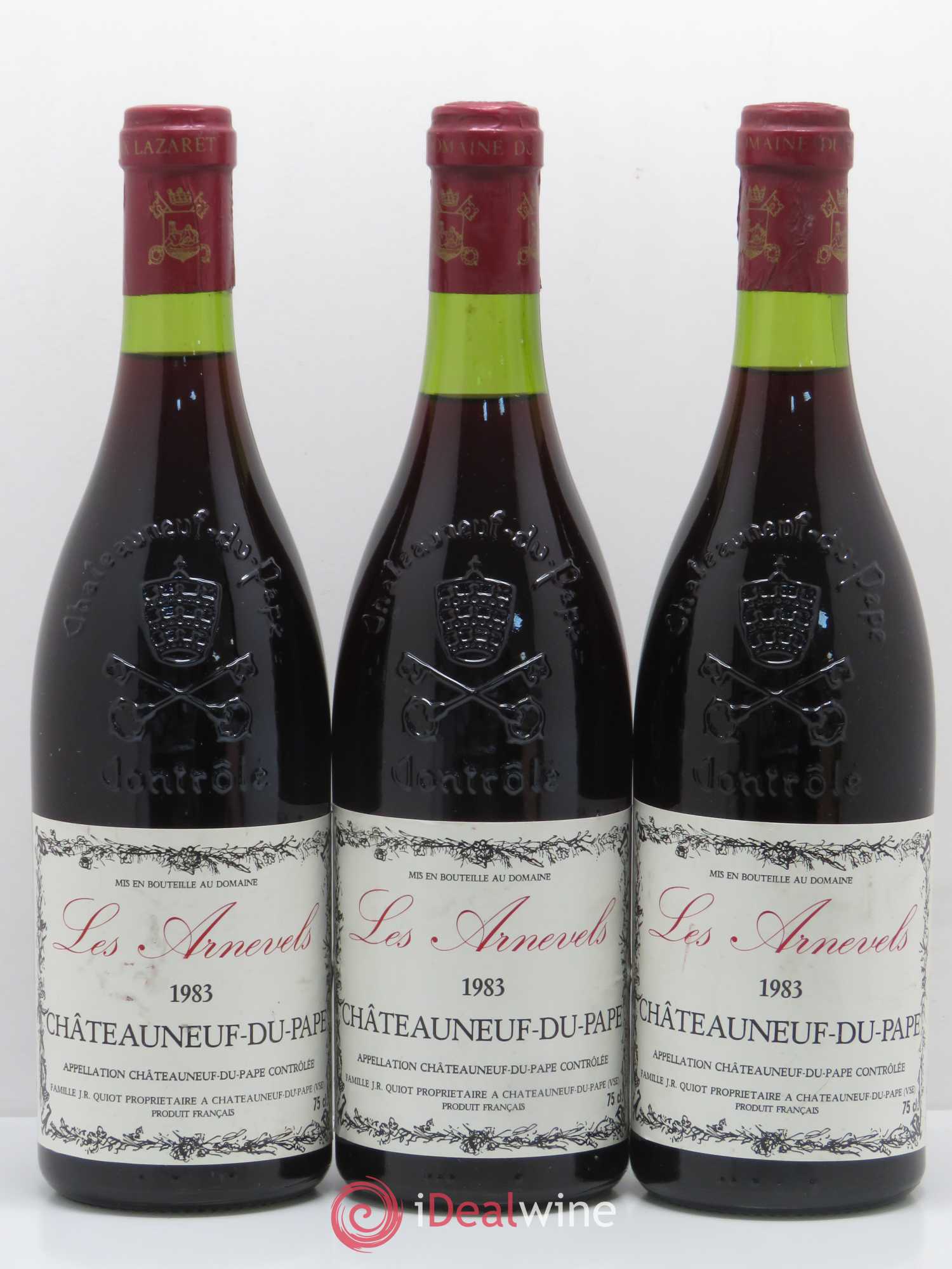 Châteauneuf-du-Pape Les Arnevels 1983 - Posten von 3 Flaschen - 0