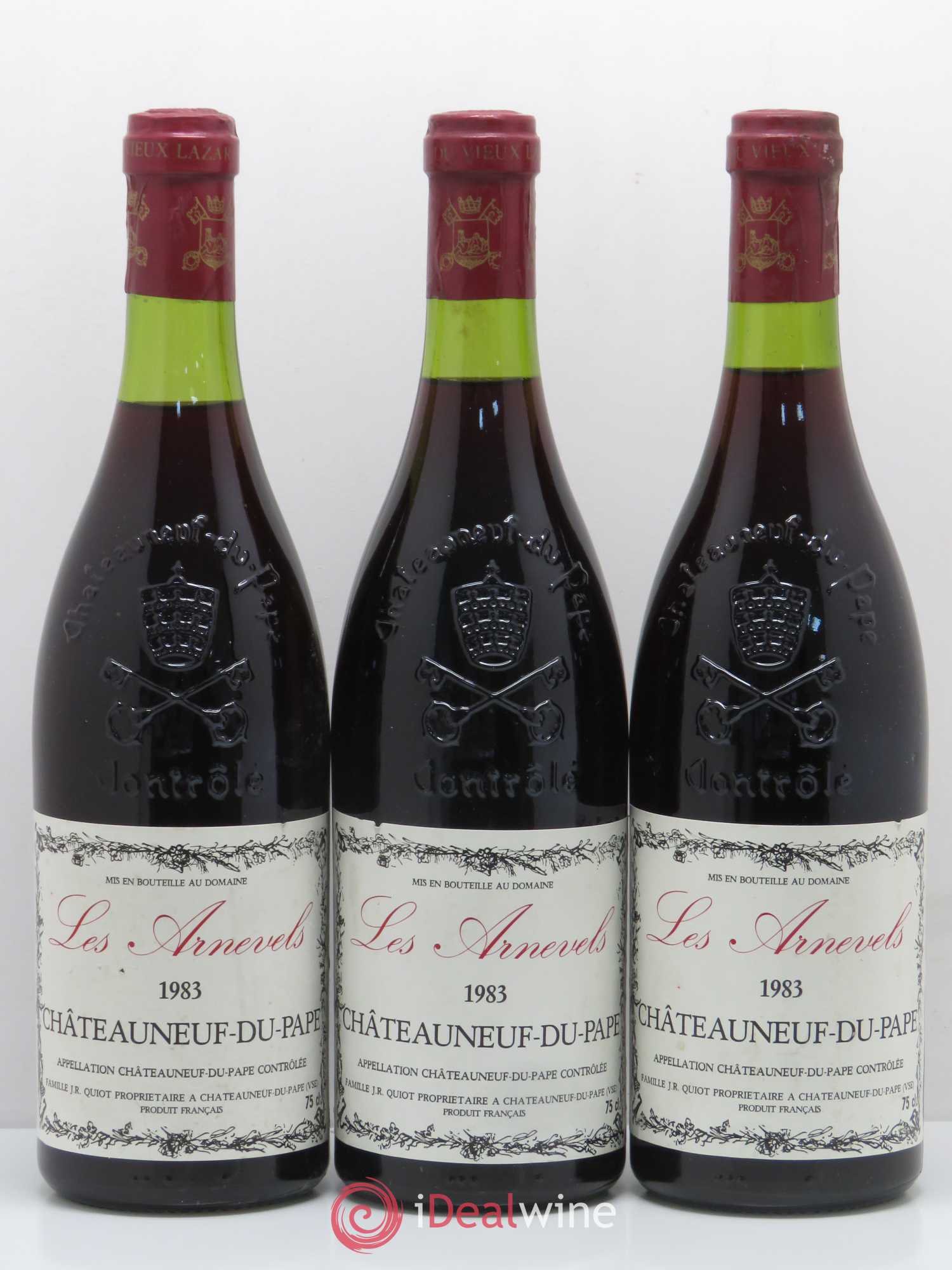 Châteauneuf-du-Pape Les Arnevels 1983 - Posten von 3 Flaschen - 0