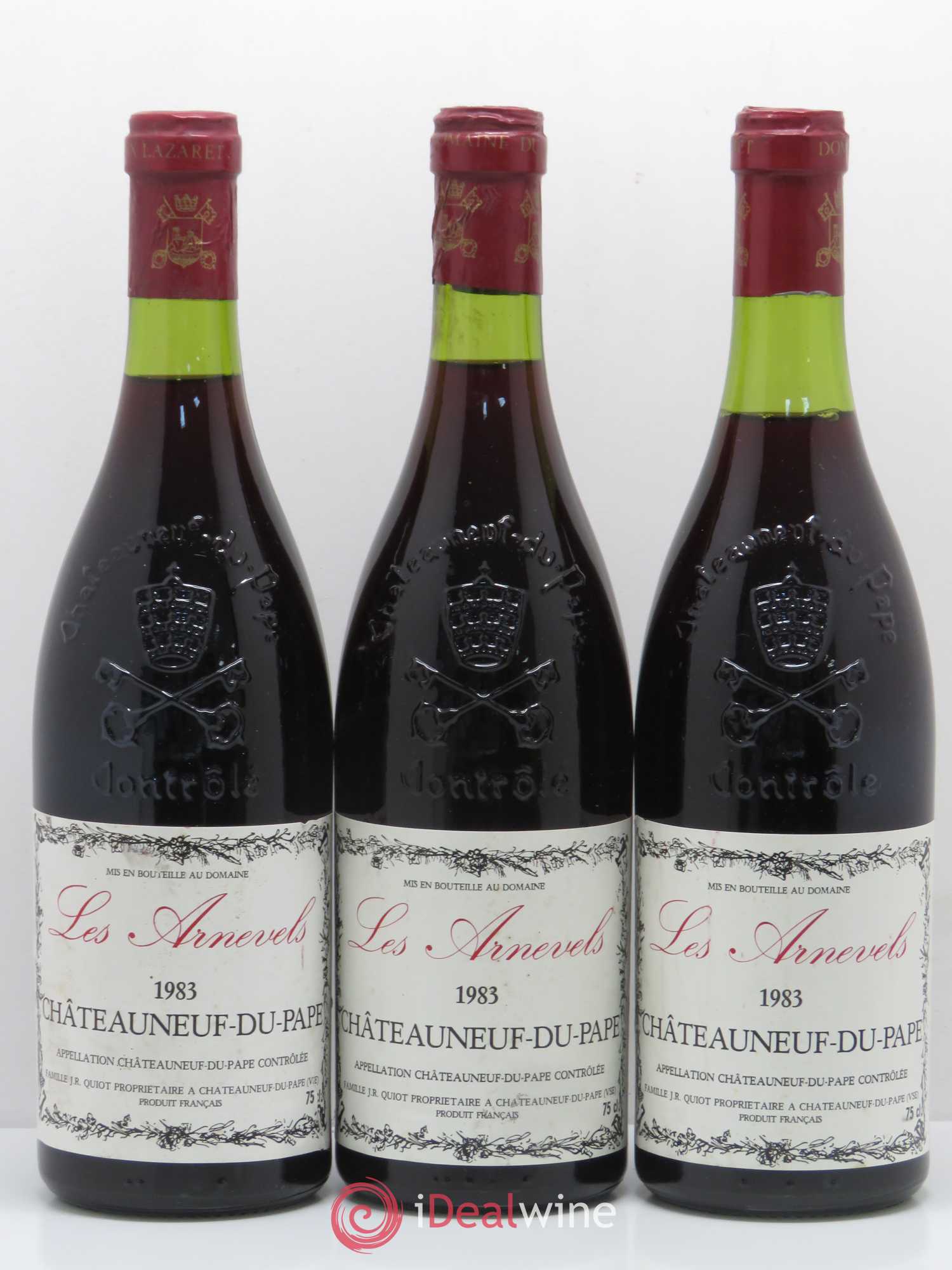 Châteauneuf-du-Pape Les Arnevels 1983 - Posten von 3 Flaschen - 0