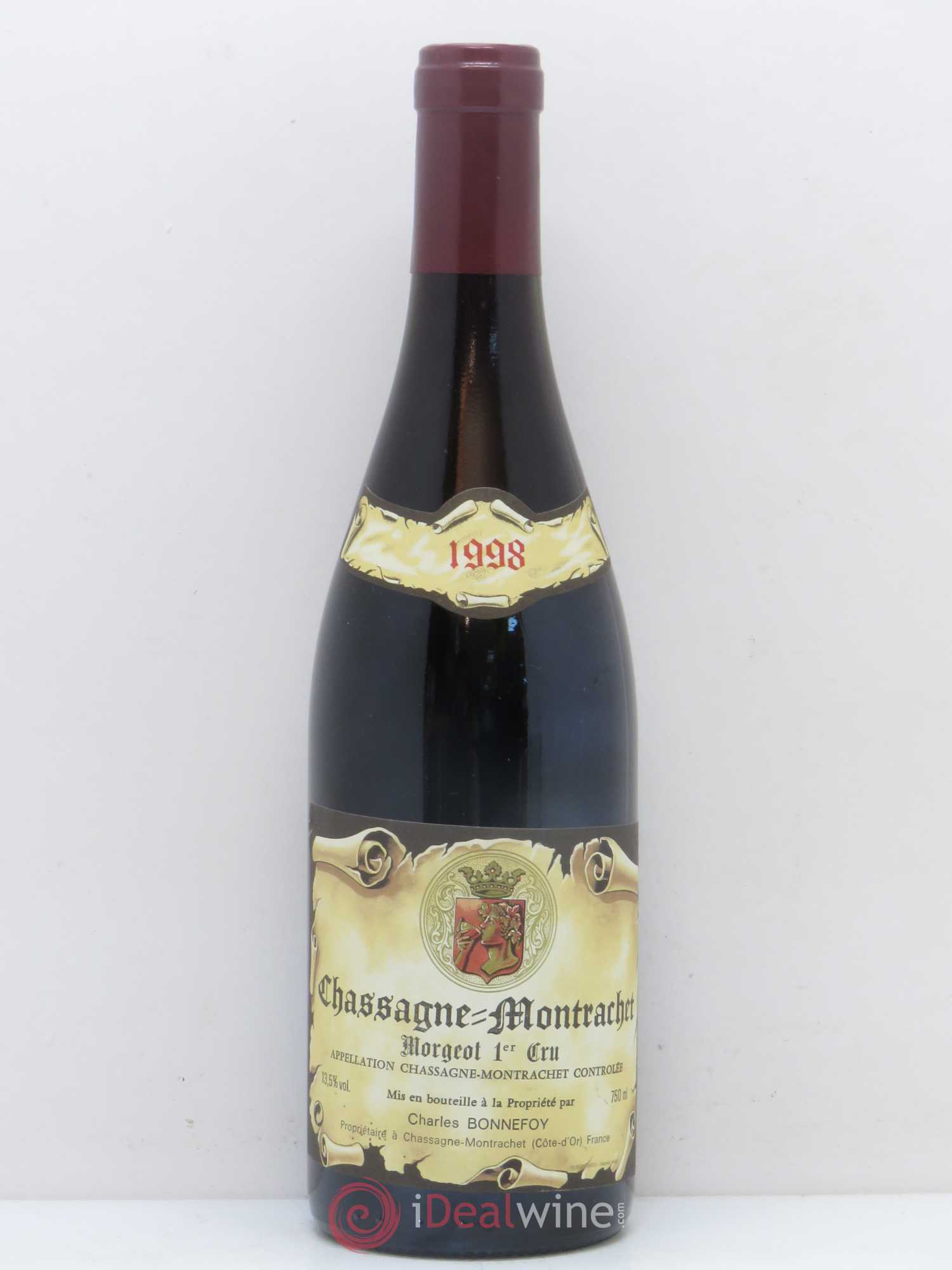 Chassagne-Montrachet 1er Cru Morgeot Domaine Bonnefoy 1998 - Posten von 1 Flasche - 0
