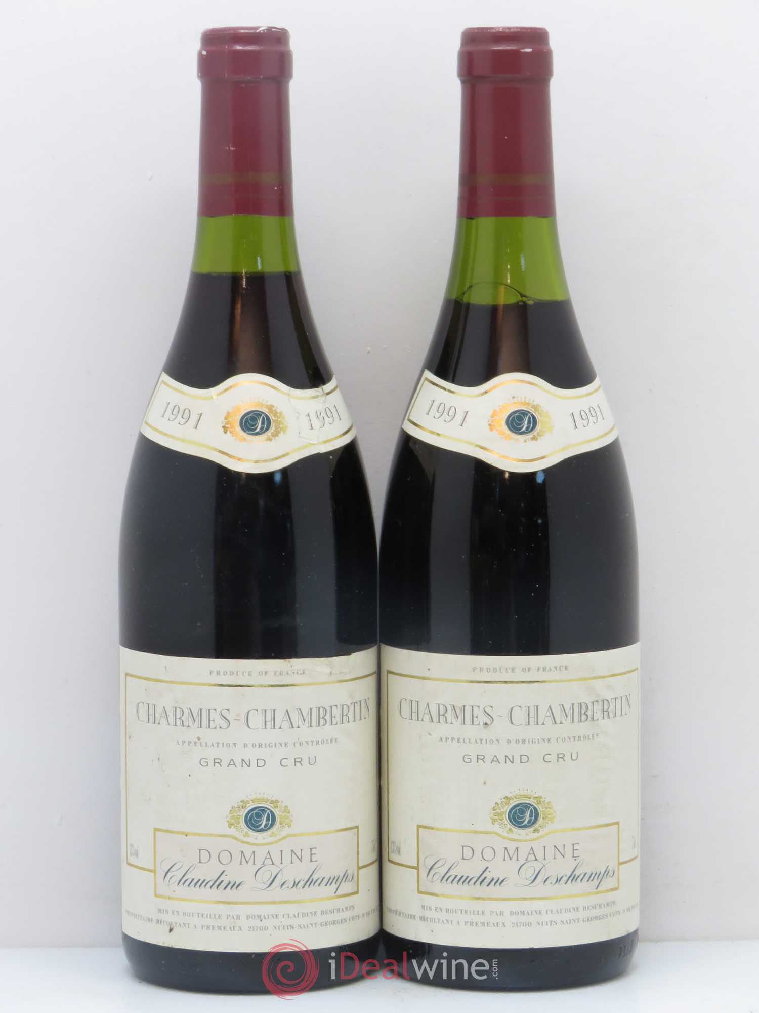 Charmes-Chambertin Grand Cru Claudine Deschamps 1991 - Posten von 2 Flaschen - 0