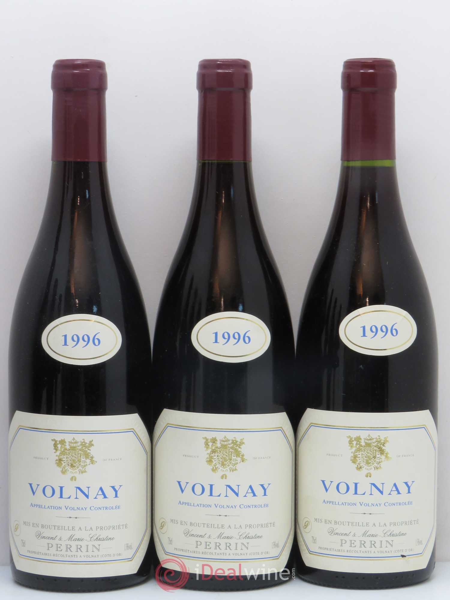 Volnay Vincent & Marie-Christine Perrin 1996 - Posten von 6 Flaschen - 1