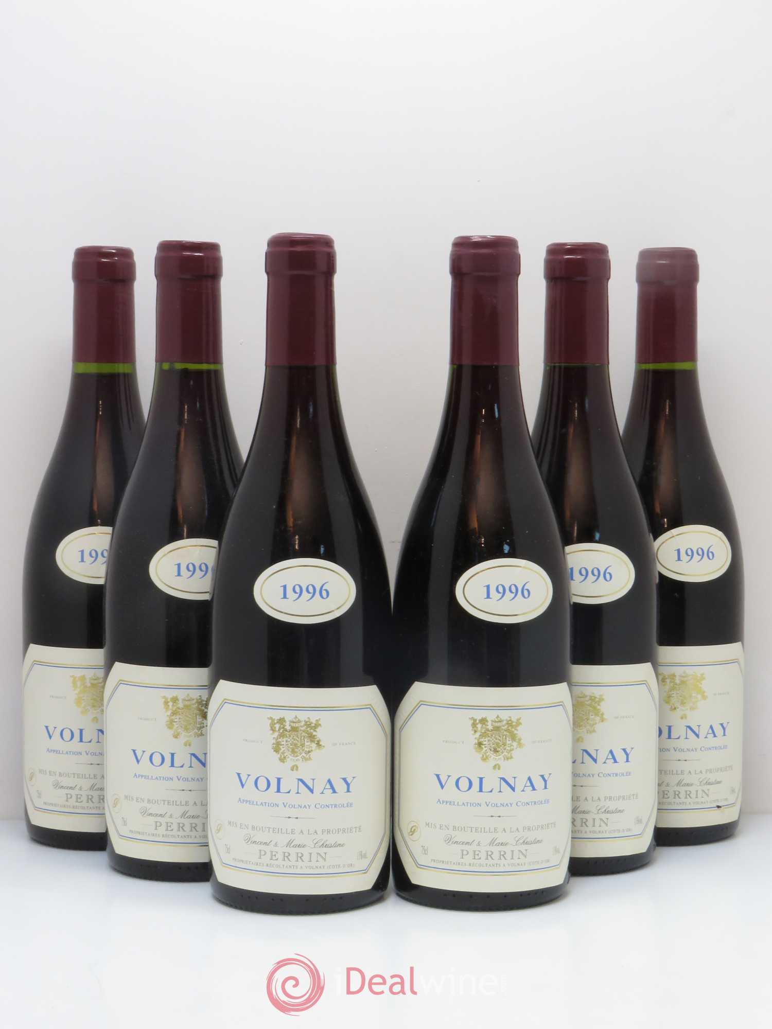 Volnay Vincent & Marie-Christine Perrin 1996 - Posten von 6 Flaschen - 0