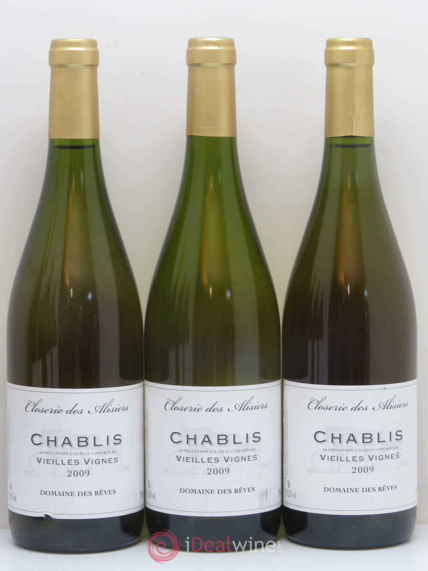 Chablis Vieilles Vignes Closerie des Alisiers Domaine Des Rêves 2009 - Lot de 6 bouteilles - 1
