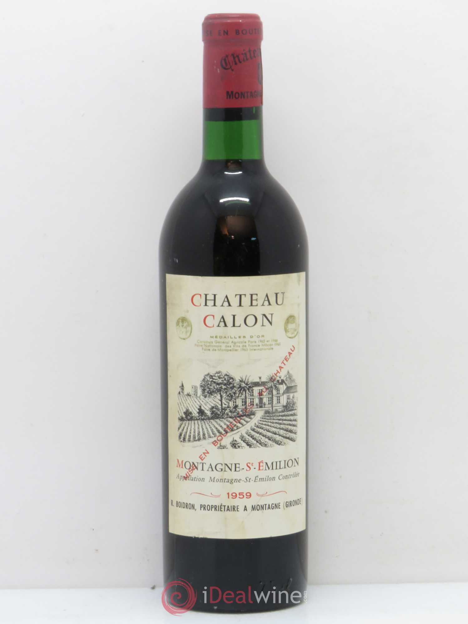 Montagne Saint-Émilion Château Calon 1959 - Lot de 1 bouteille - 0