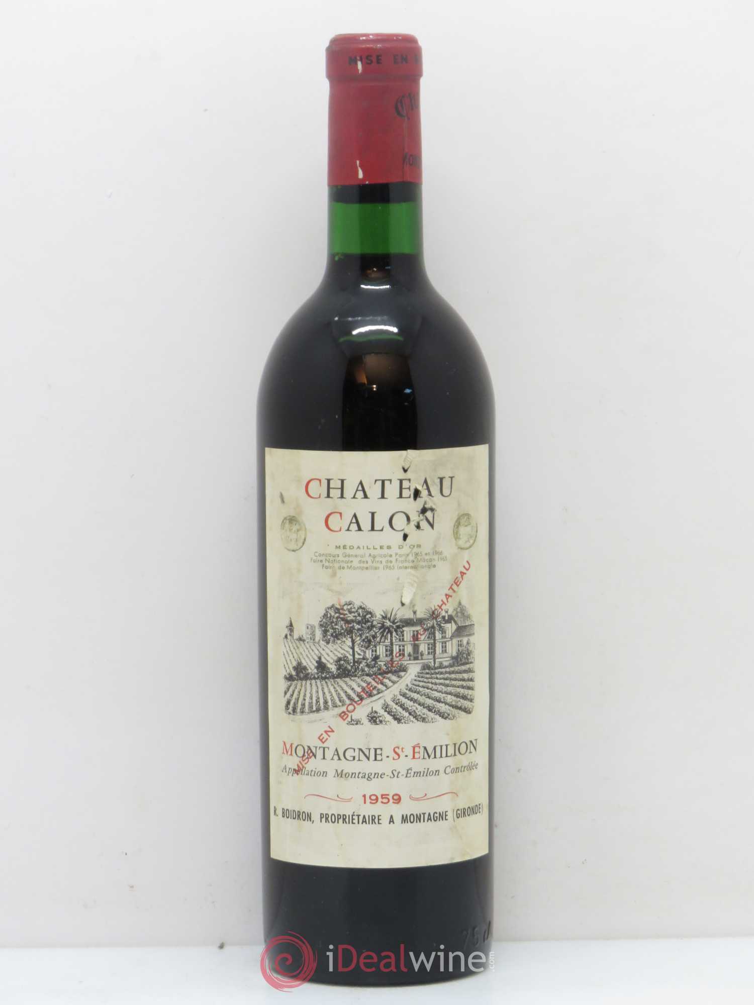 Montagne Saint-Émilion Château Calon 1959 - Lot de 1 bouteille - 0