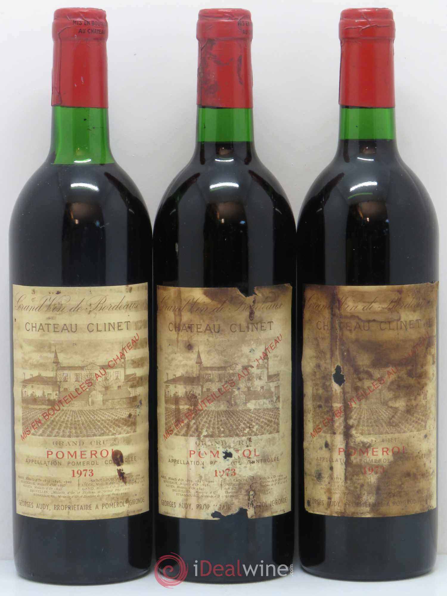 Château Clinet 1973 - Posten von 3 Flaschen - 0