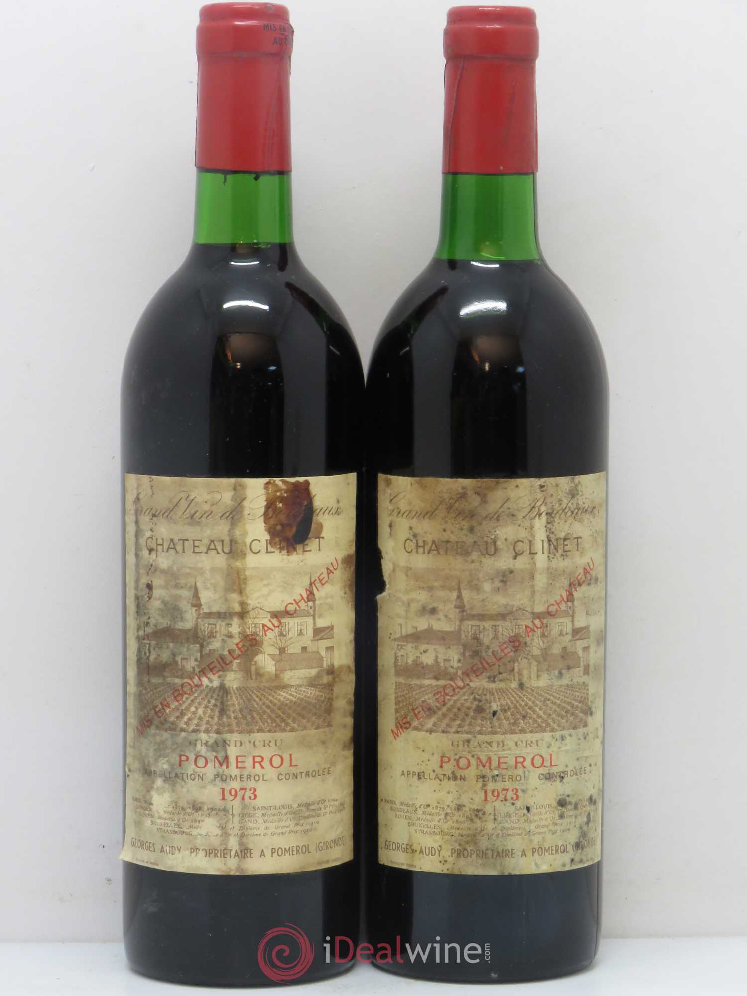 Château Clinet 1973 - Lot de 2 bouteilles - 0