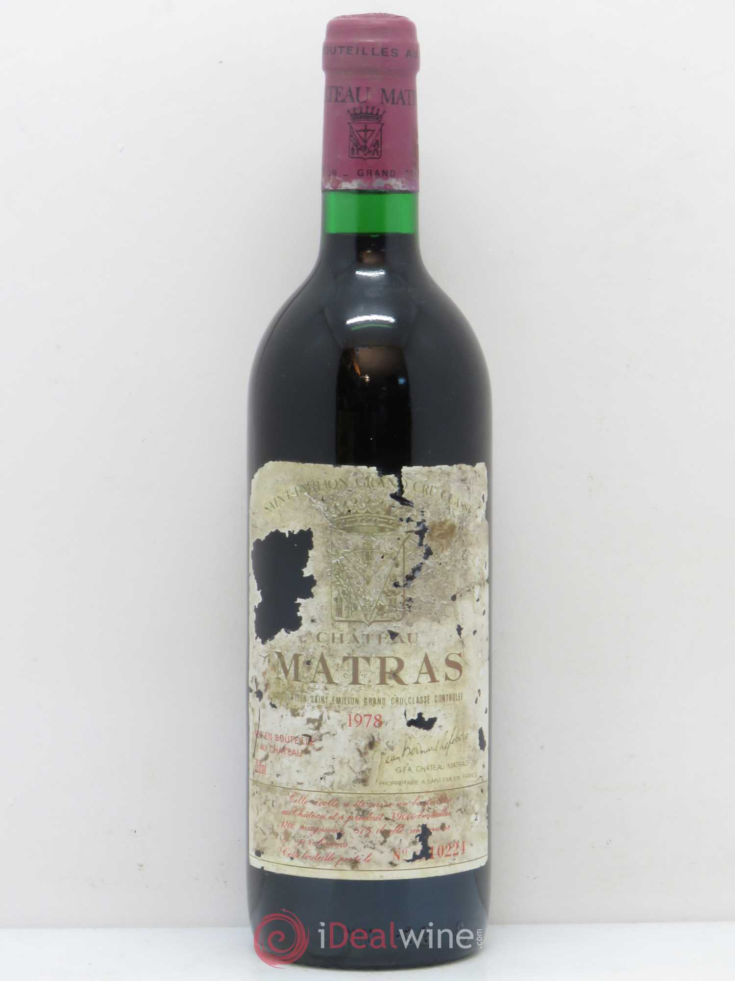 Château Matras 1978 - Posten von 1 Flasche - 0