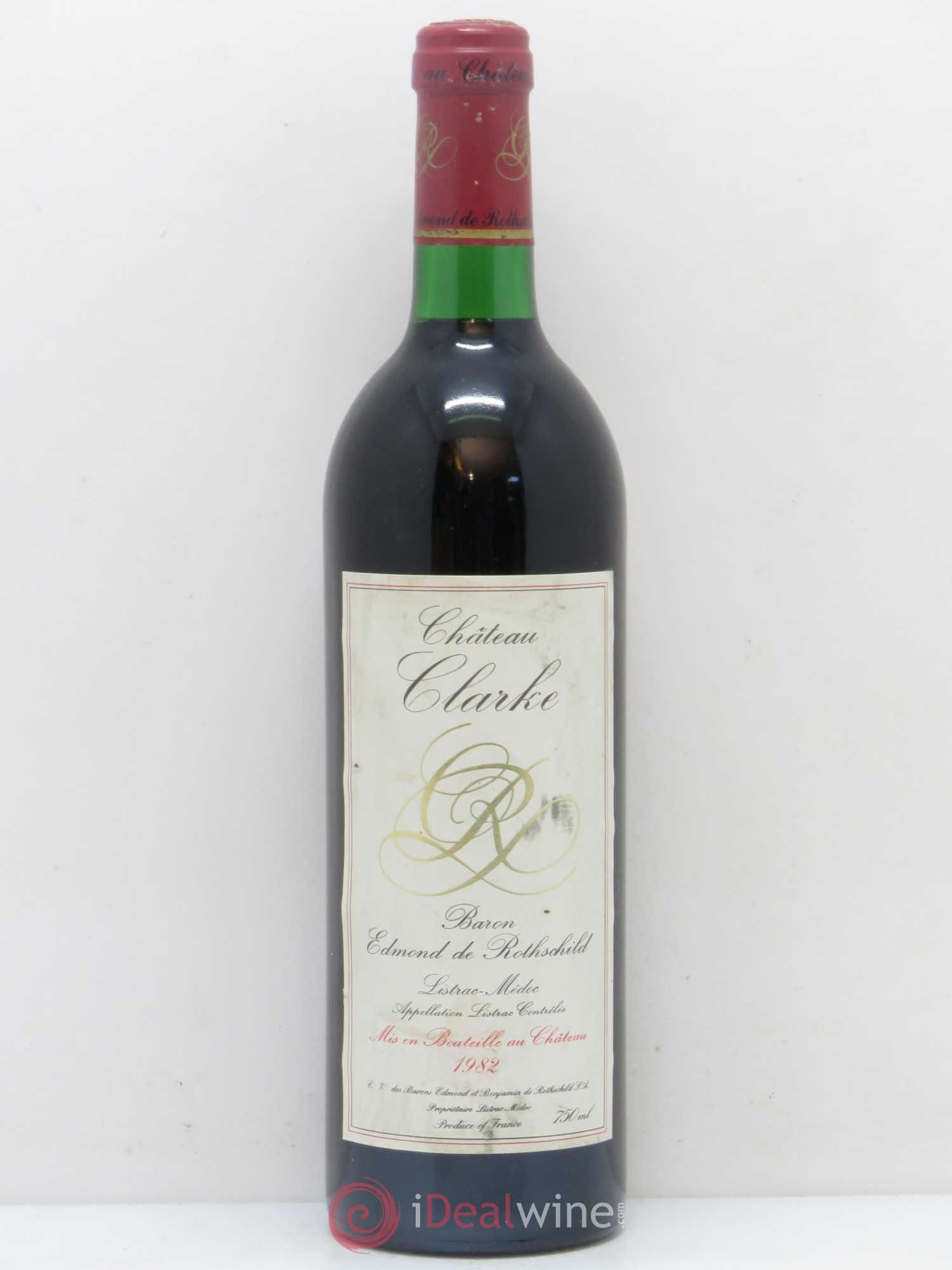 Château Clarke 1982 - Lot de 1 bouteille - 0