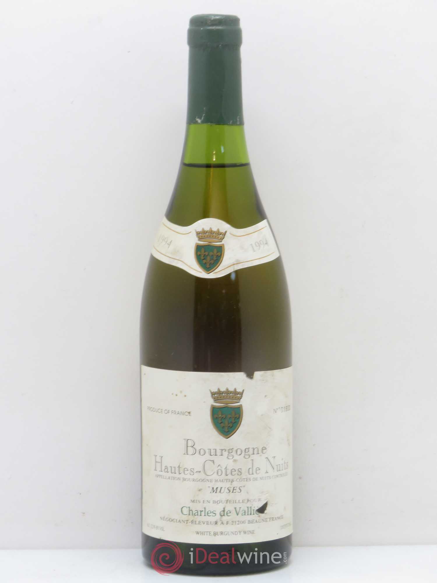 Hautes-Côtes de Nuits Muses Charles de Vallière 1994 - Posten von 1 Flasche - 0