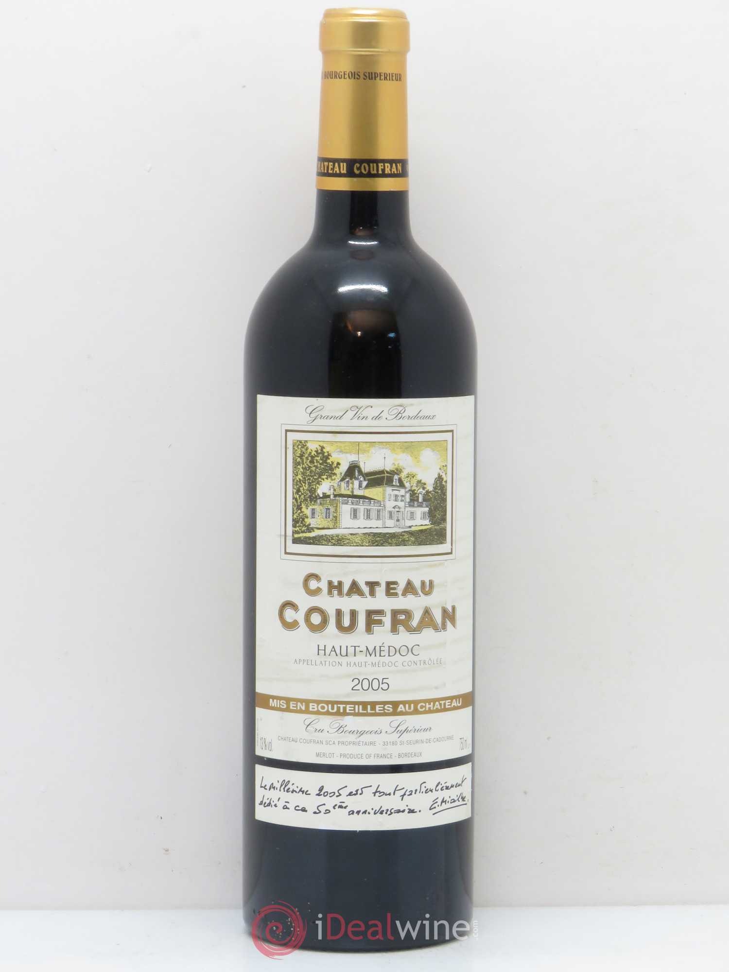 Château Coufran Cru Bourgeois 2005 - Lot de 1 bouteille - 0