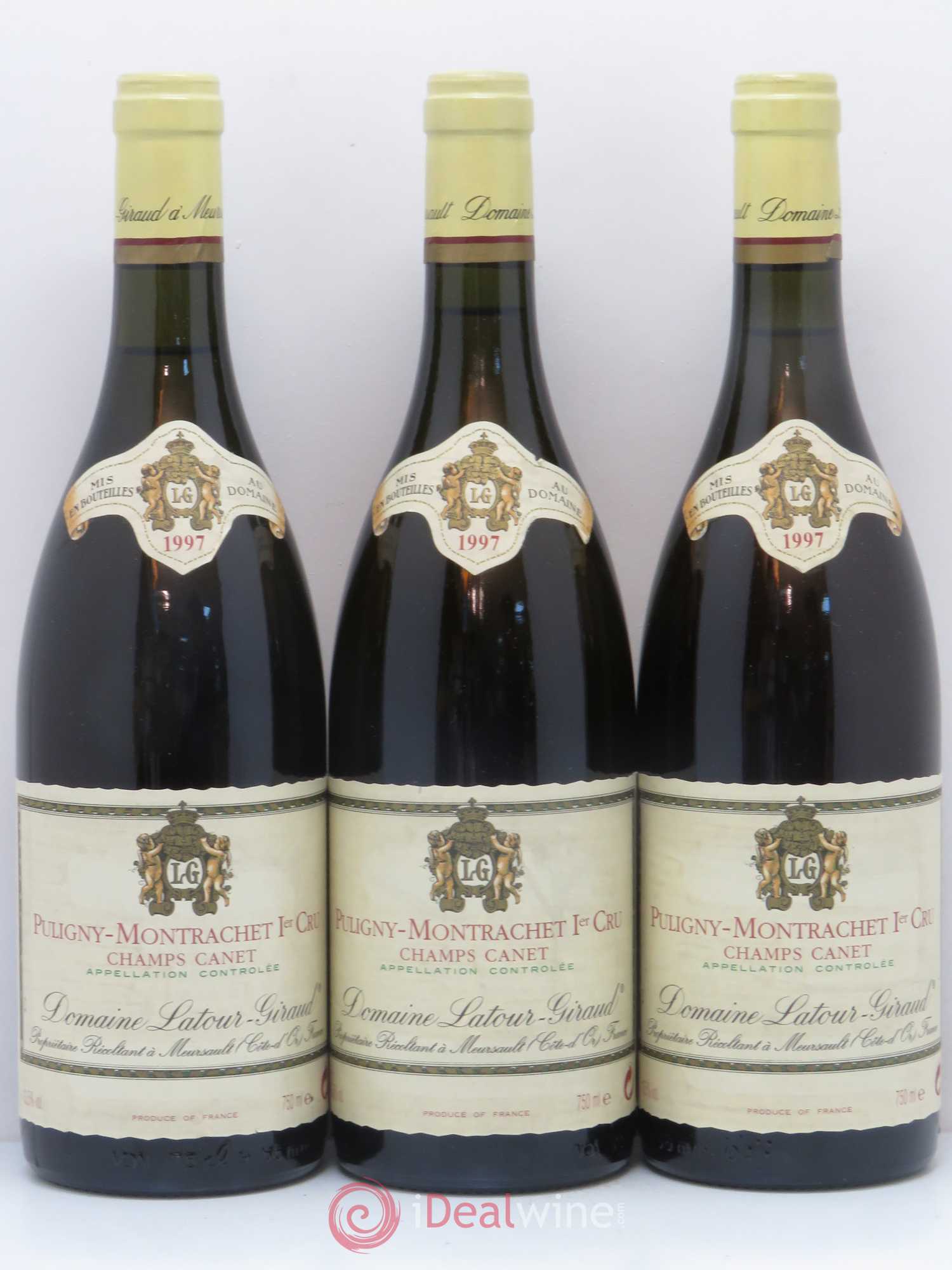 Puligny-Montrachet 1er Cru Champs Canet Domaine Latour Guiraud 1997 - Posten von 3 Flaschen - 0