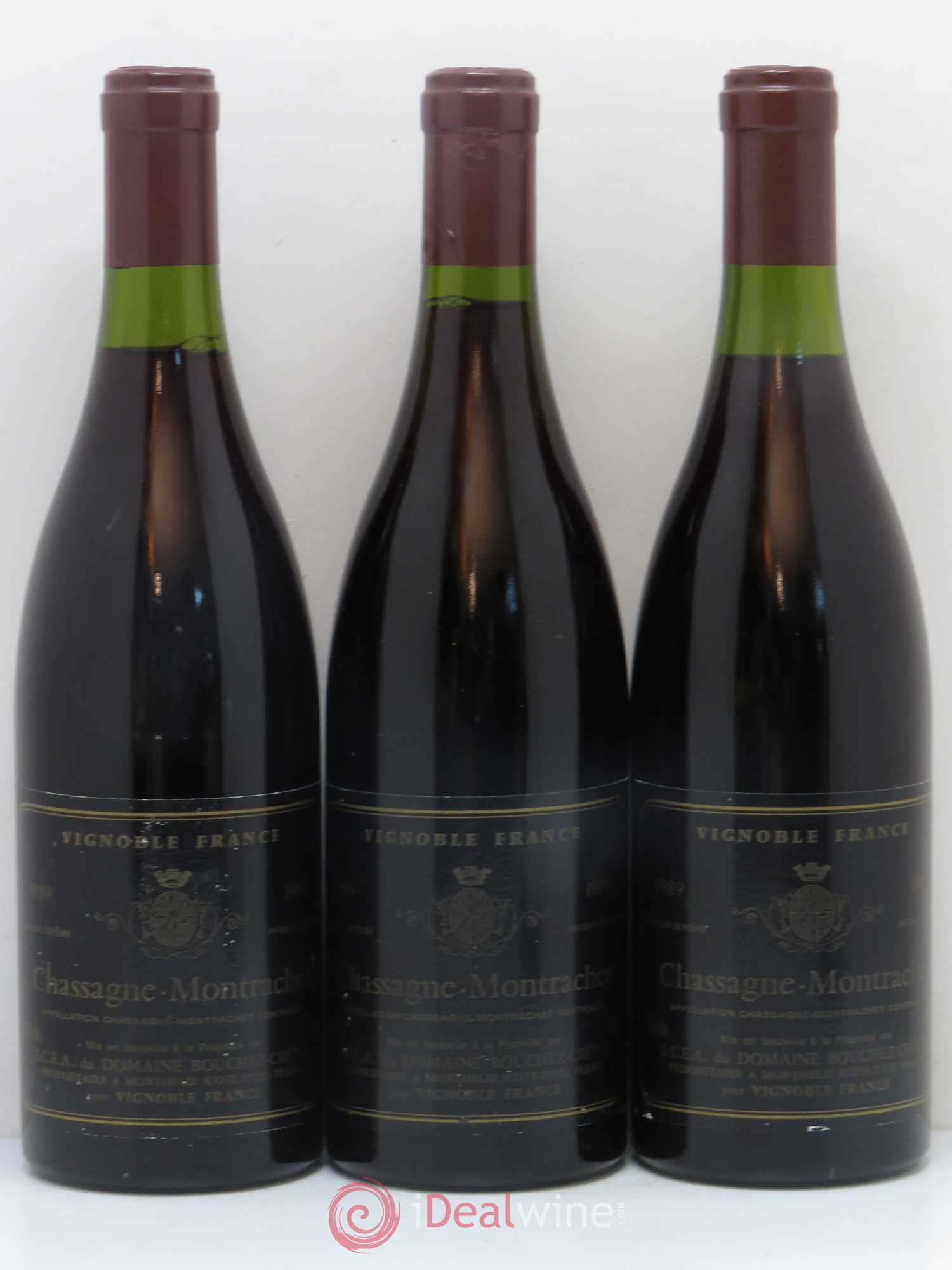 Chassagne-Montrachet Bouchez Cretal 1989 - Lot de 3 bouteilles - 0