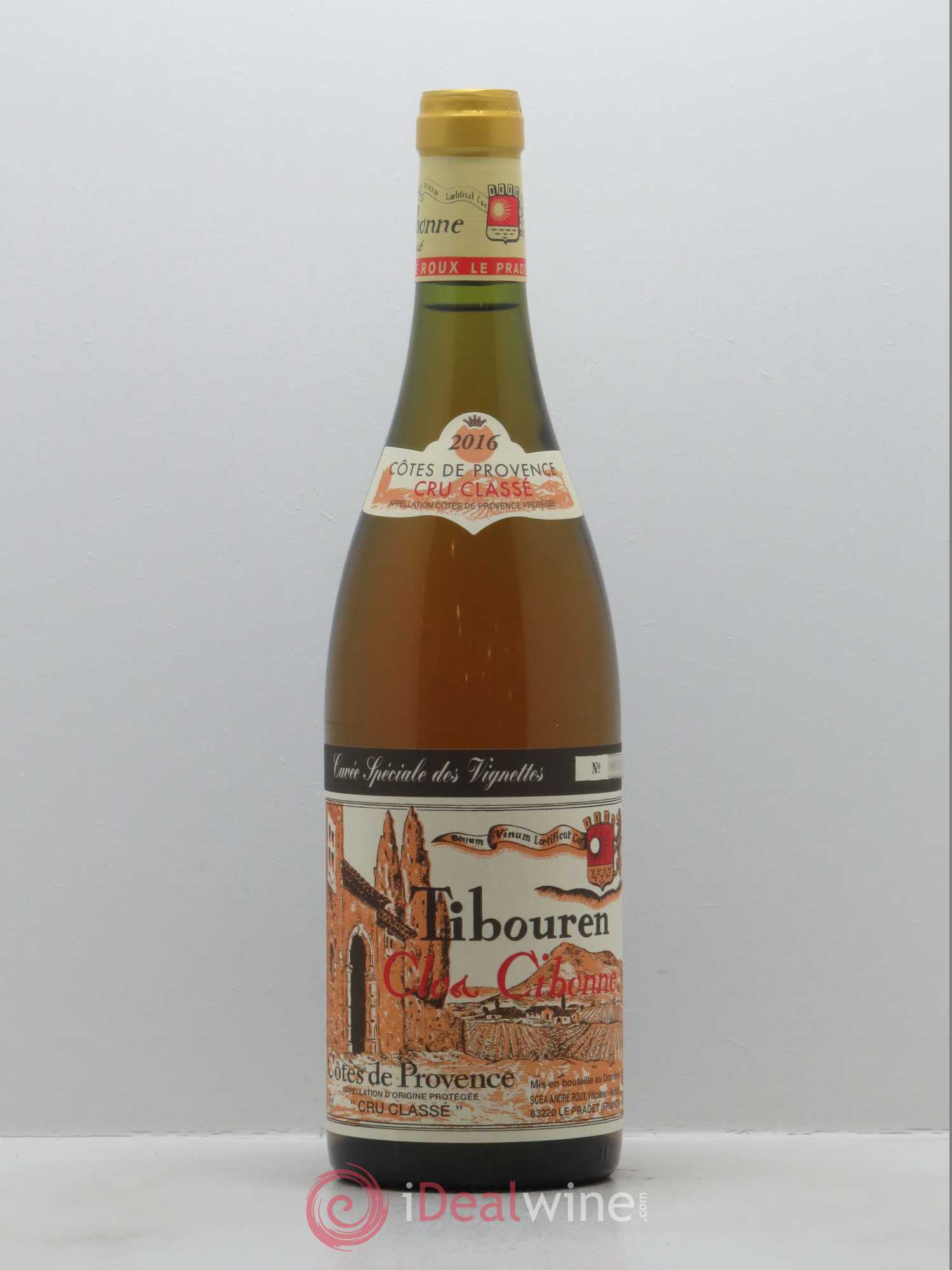 Côtes de Provence Clos Cibonne Tibouren Cuvée Spéciale des Vignettes 2016 - Lot de 1 bouteille - 0