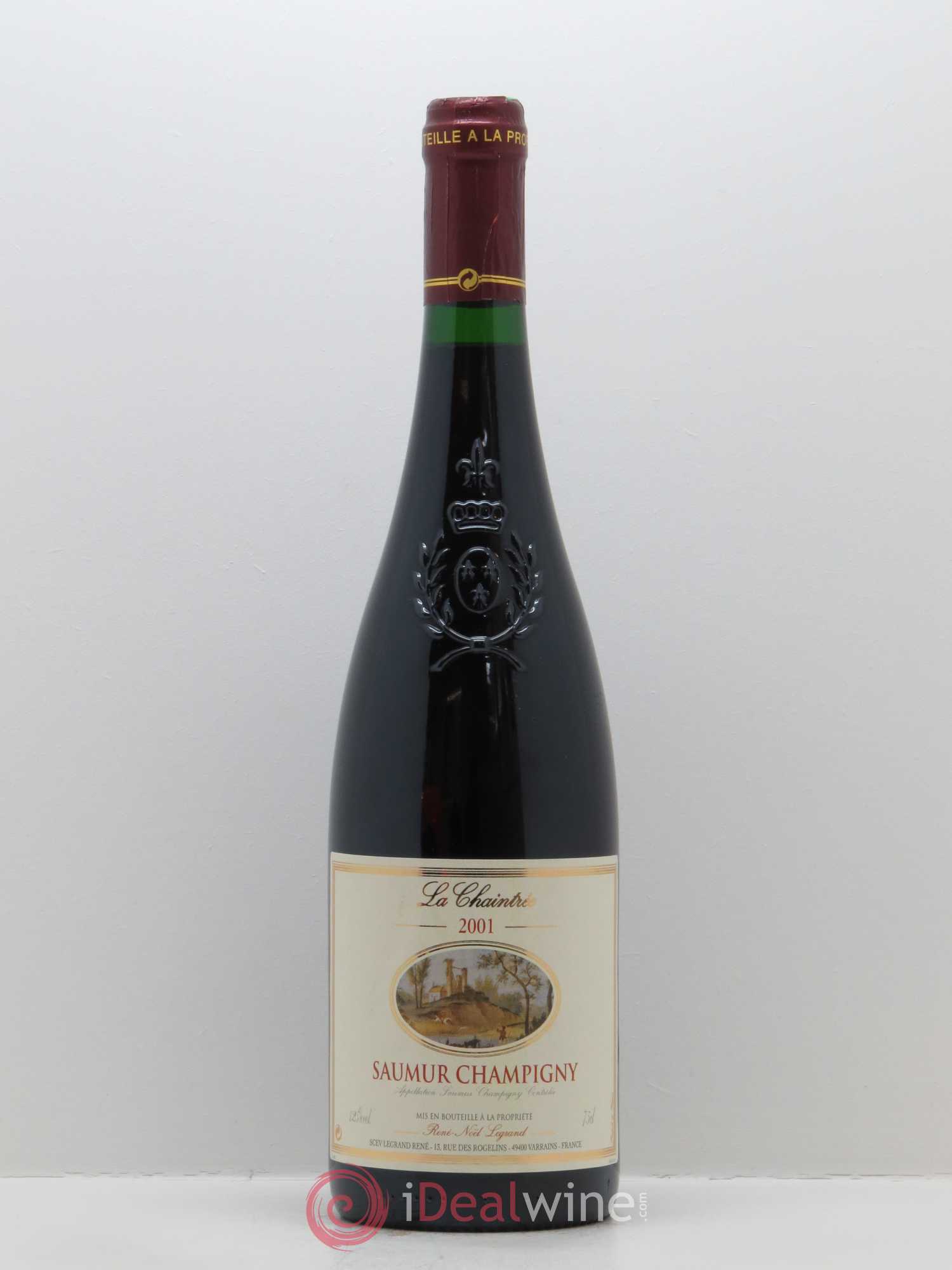 Saumur-Champigny La Chaintrée Clotilde Legrand (anciennement René-Noël Legrand) 2001 - Lot de 1 bouteille - 0