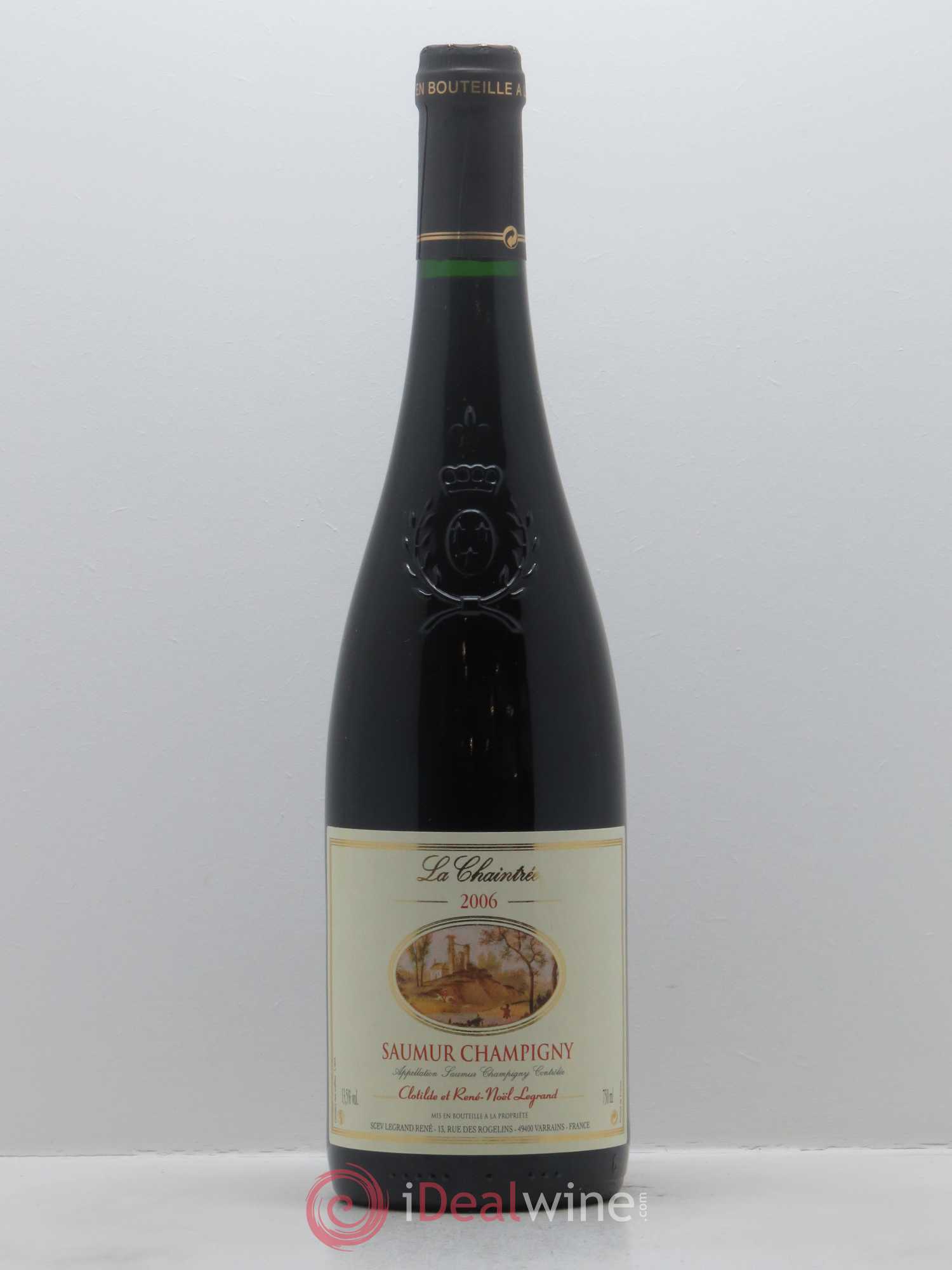 Saumur-Champigny La Chaintrée Clotilde Legrand (anciennement René-Noël Legrand) 2006 - Lot de 1 bouteille - 0